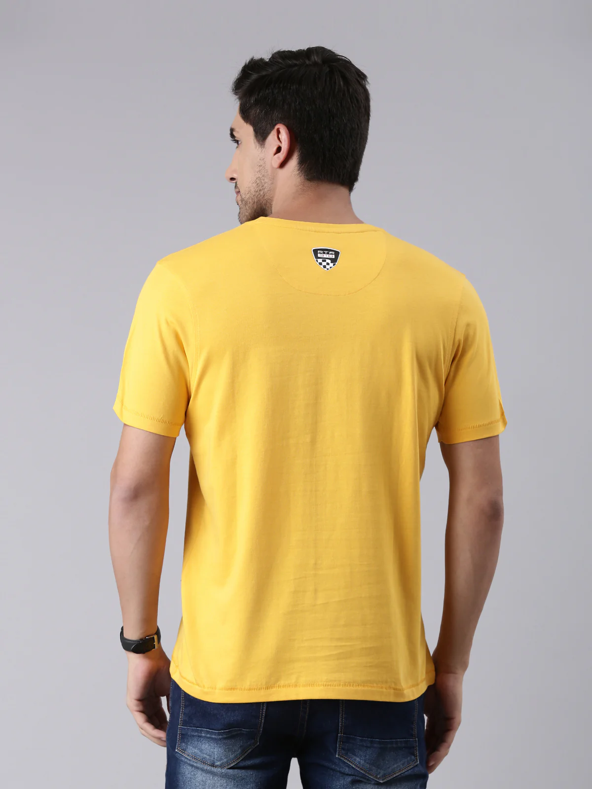 TVS Racing RTR Fury Yellow Crew neck T Shirt - Image 5