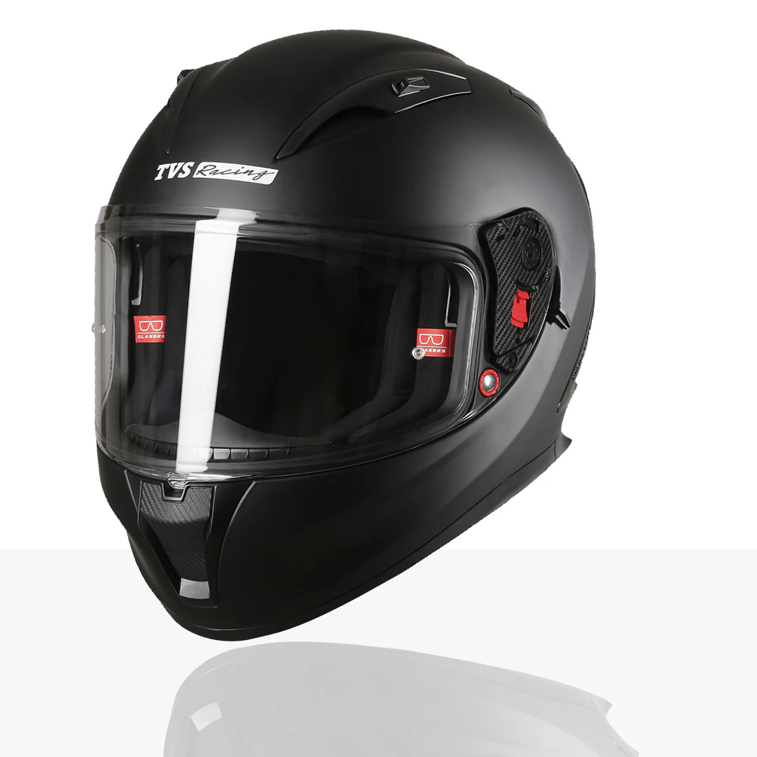 TVS Racing Dual Visor Helmet for Men – Anti-Fog Pin-Lock, Aerodynamic Design & DOT/ISI/ECE Certified – Premium Full Face Helmet For Men - Image 16
