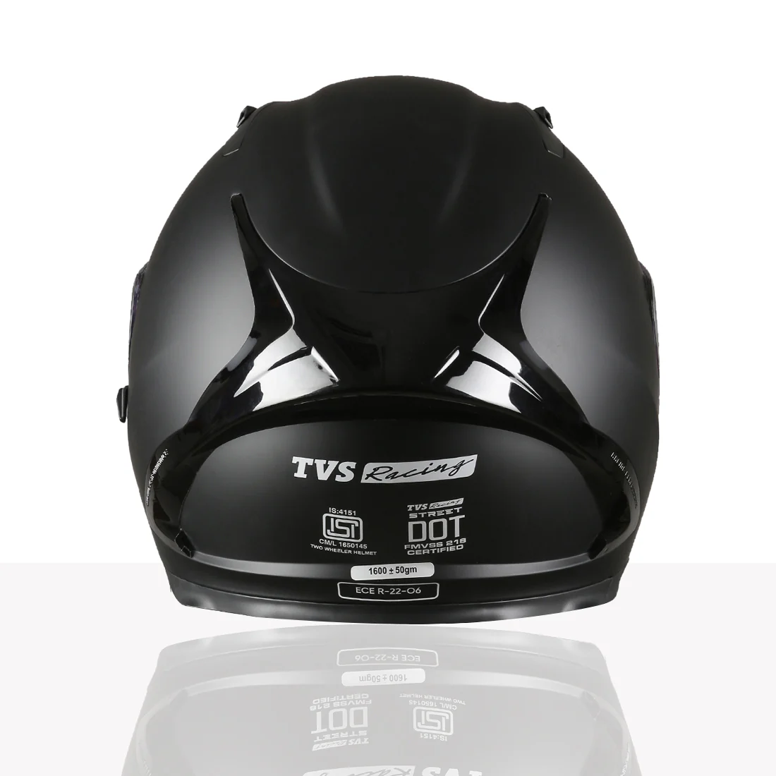 TVS Racing Dual Visor Helmet for Men – Anti-Fog Pin-Lock, Aerodynamic Design & DOT/ISI/ECE Certified – Premium Full Face Helmet For Men - Image 17