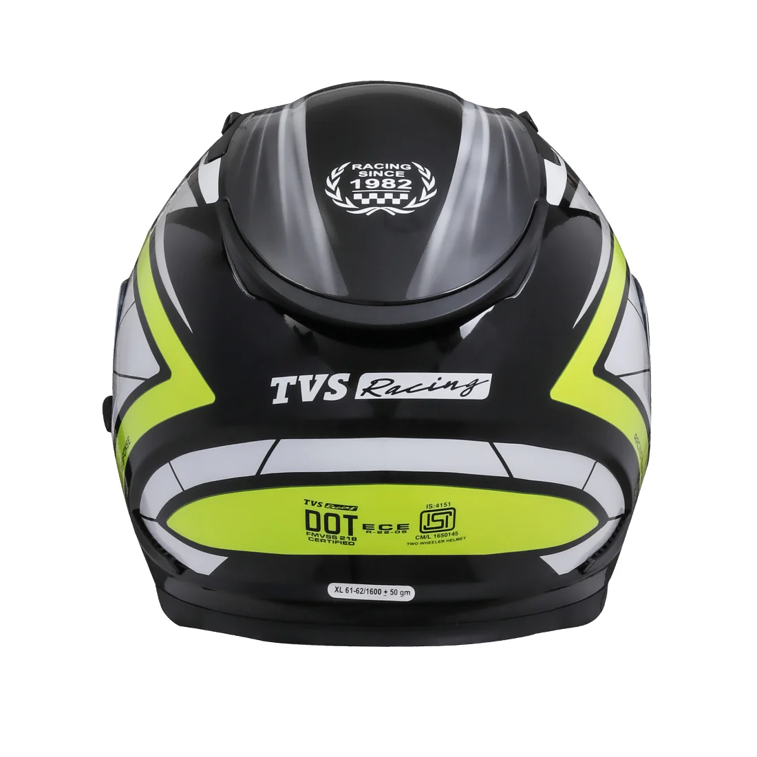 TVS Racing Dual Visor Helmet for Men – Anti-Fog Pin-Lock, Aerodynamic Design & DOT/ISI/ECE Certified – Premium Full Face Helmet For Men - Image 30