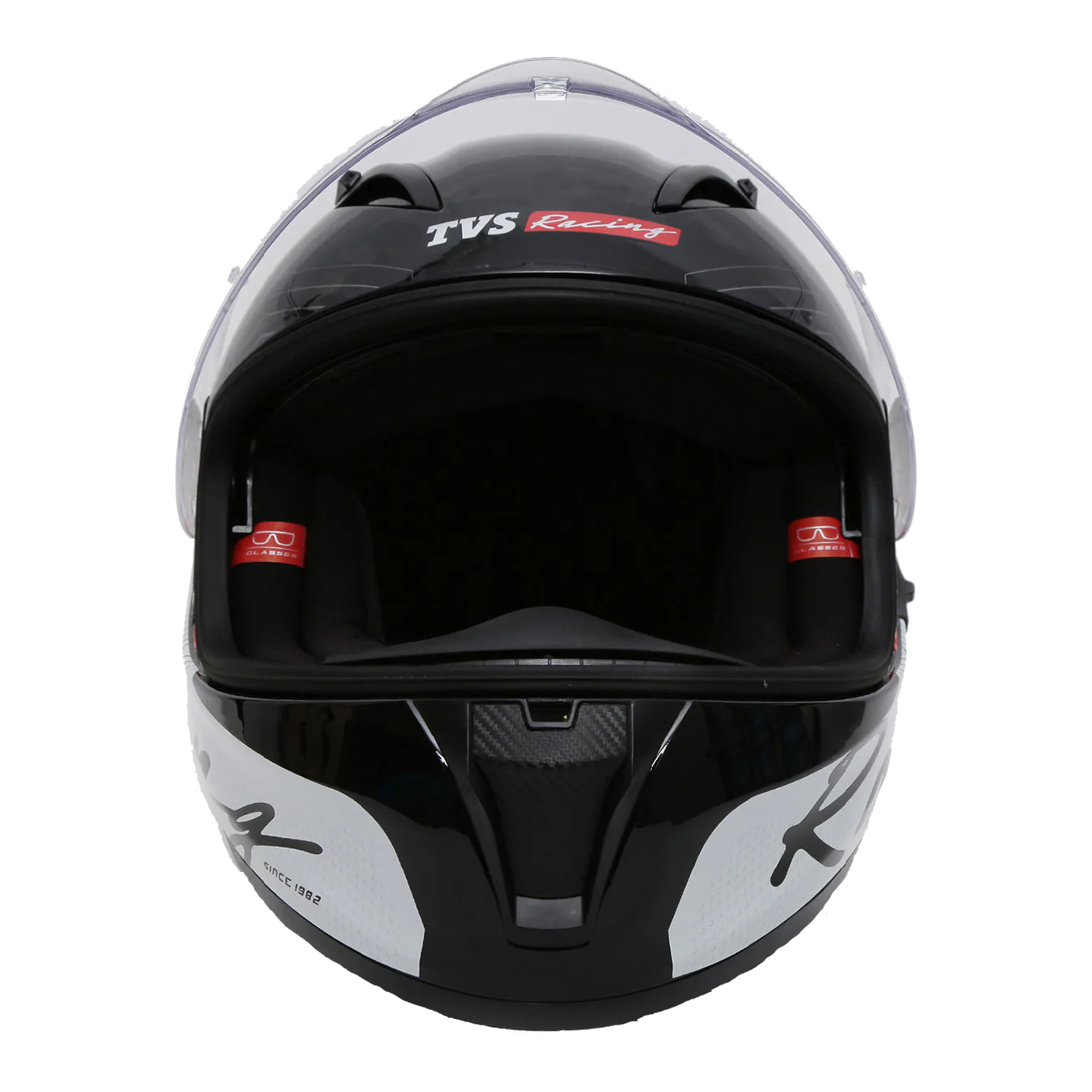 TVS Racing Dual Visor Helmet for Men – Anti-Fog Pin-Lock, Aerodynamic Design & DOT/ISI/ECE Certified – Premium Full Face Helmet For Men - Image 5