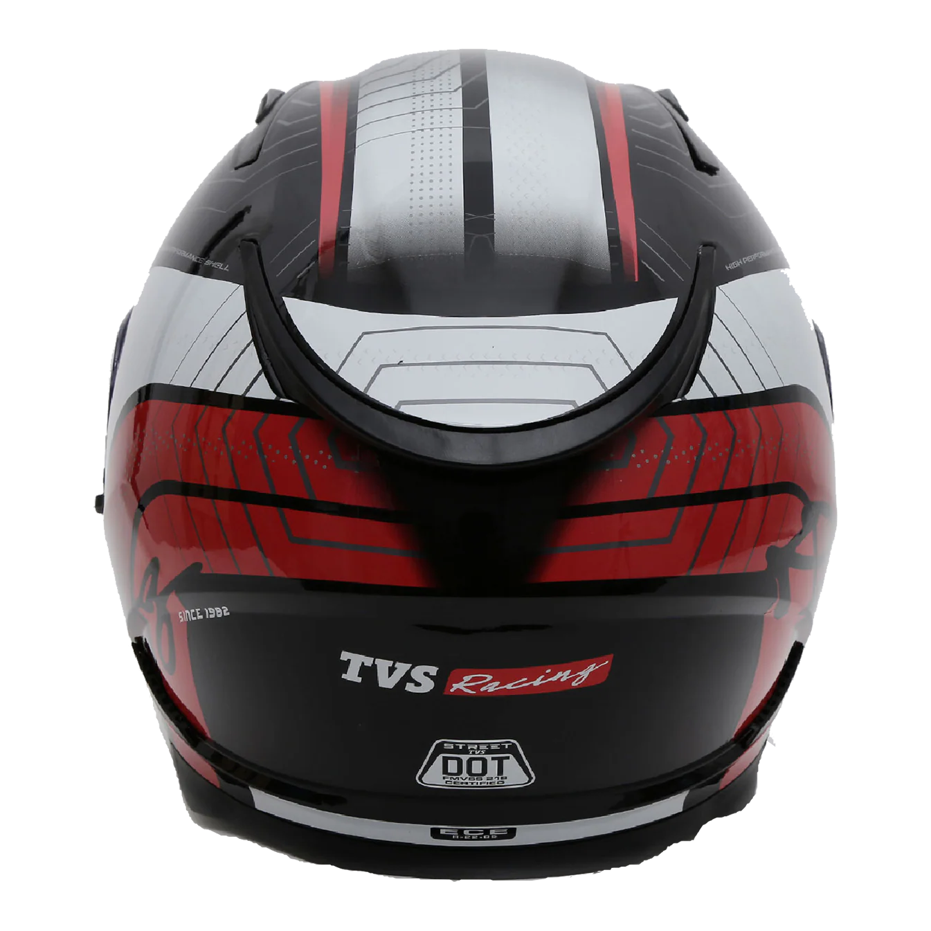 TVS Racing Dual Visor Helmet for Men – Anti-Fog Pin-Lock, Aerodynamic Design & DOT/ISI/ECE Certified – Premium Full Face Helmet For Men - Image 6