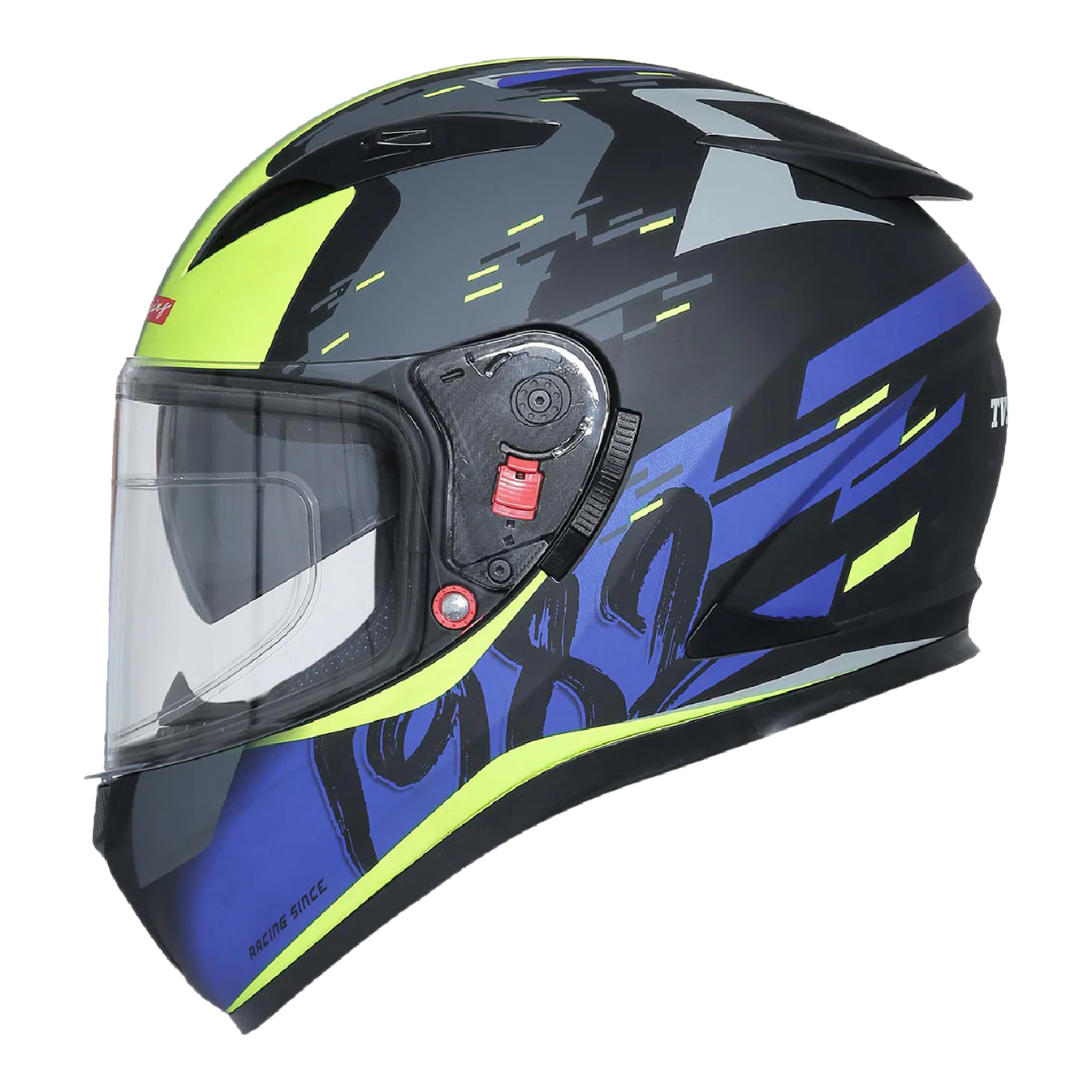 TVS Racing Dual Visor Helmet for Men – Anti-Fog Pin-Lock, Aerodynamic Design & DOT/ISI/ECE Certified – Premium Full Face Helmet For Men - Image 7