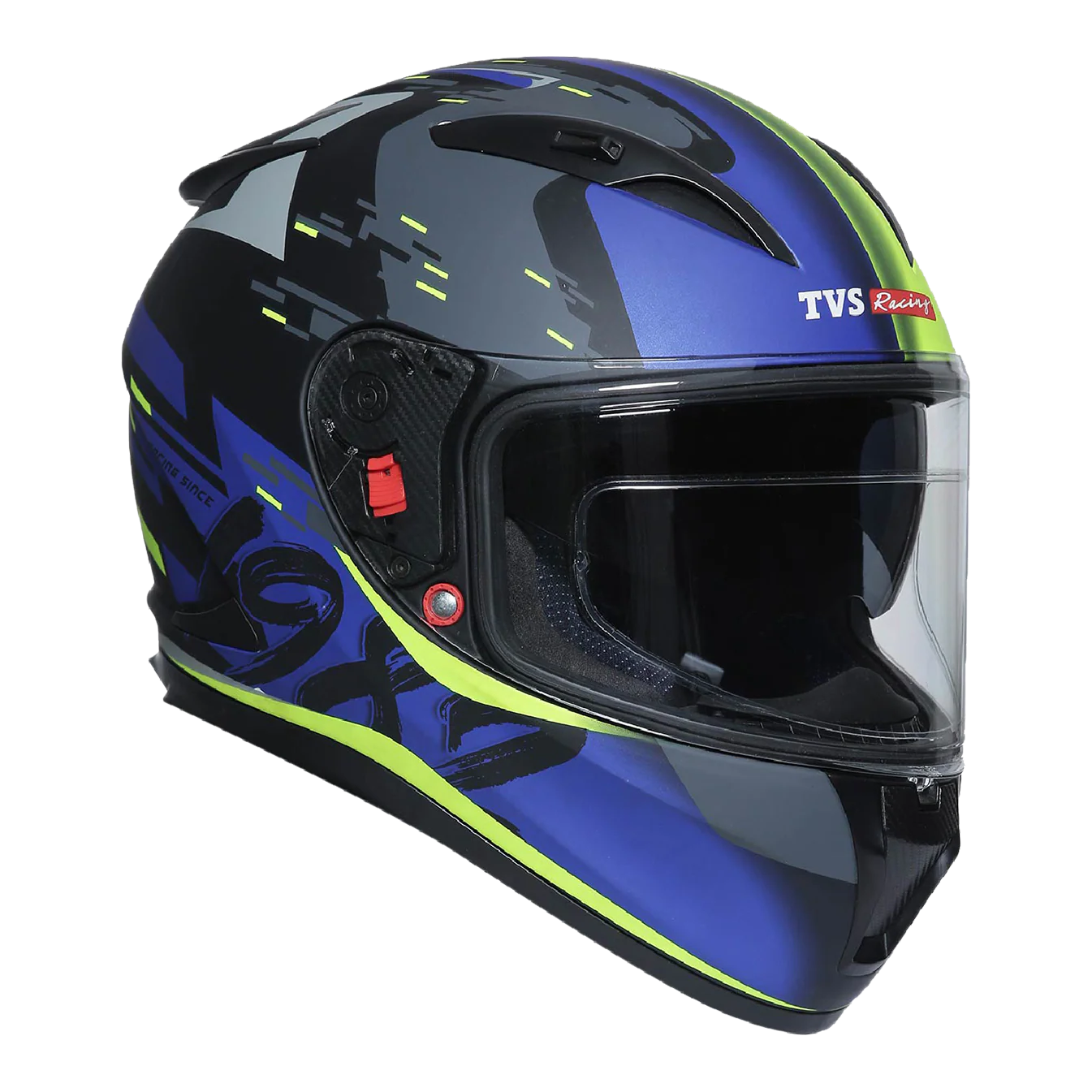 TVS Racing Dual Visor Helmet for Men – Anti-Fog Pin-Lock, Aerodynamic Design & DOT/ISI/ECE Certified – Premium Full Face Helmet For Men - Image 8