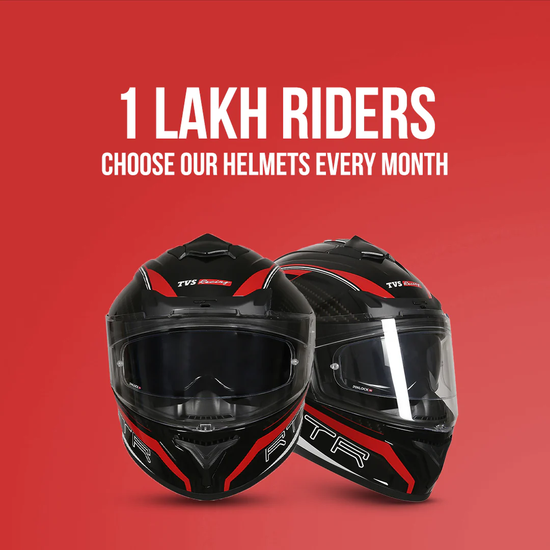 TVS Racing Hurricane Helmet Full-Face, Aerodynamic Design - Image 26