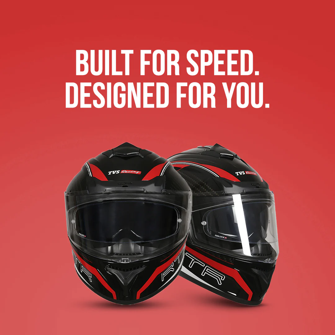 TVS Racing Hurricane Helmet Full-Face, Aerodynamic Design - Image 31