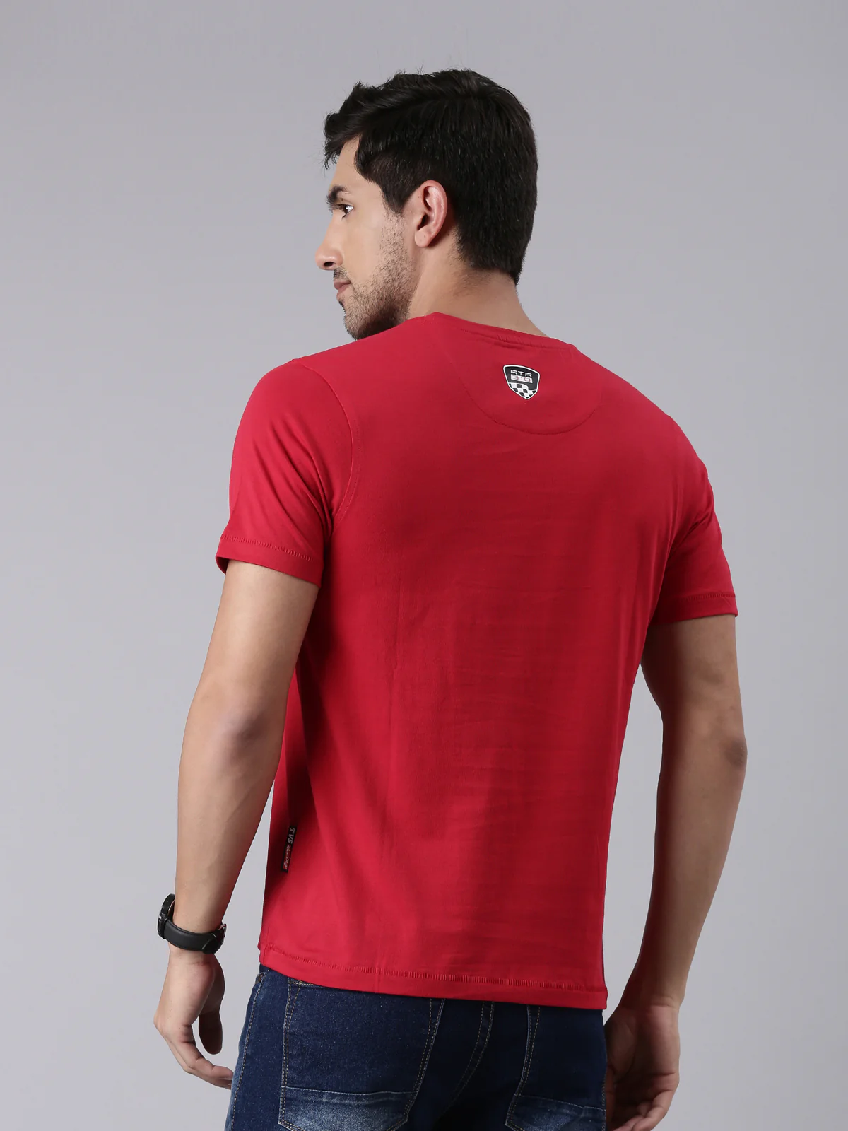 TVS Racing Red Cyborg Crew neck T Shirt - Image 5