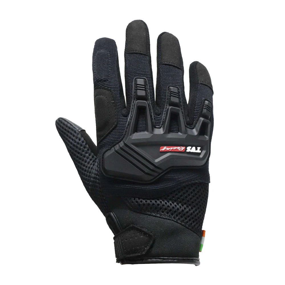 TVS Racing City Riding Gloves Black Lightweight and Durable Protection - Image 3
