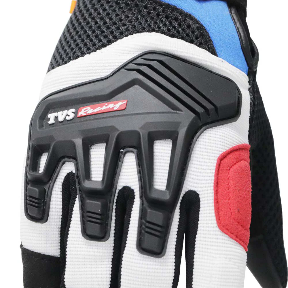 TVS Racing City Riding Gloves Blue/Red | Comfortable and Stylish - Image 4