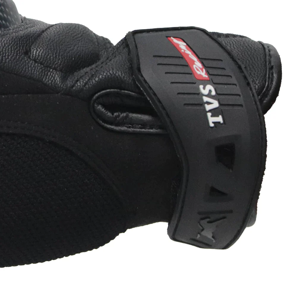 TVS Racing City Riding Gloves for Men – Hard SONIC Protected, Touch Screen Compatible, & Visor Wiper Fingertips – Premium Bike Gloves for Riding Comfort (Black) - Image 17