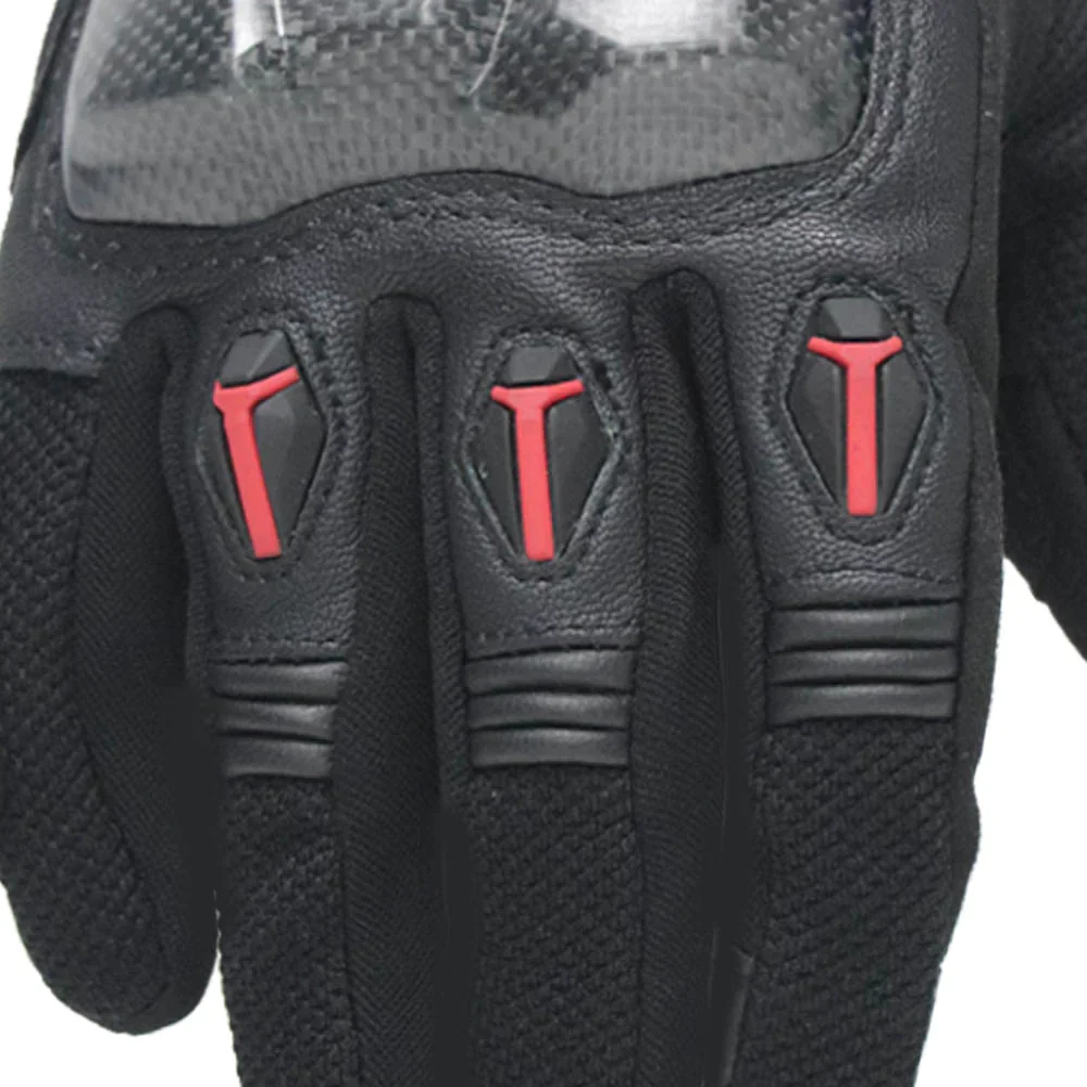 TVS Racing City Riding Gloves for Men – Hard SONIC Protected, Touch Screen Compatible, & Visor Wiper Fingertips – Premium Bike Gloves for Riding Comfort (Black) - Image 18