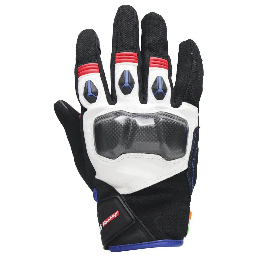 TVS Racing City Riding Gloves for Men – Hard SONIC Protected, Touch Screen Compatible, & Visor Wiper Fingertips – Premium Bike Gloves for Riding Comfort (Black) - Image 7