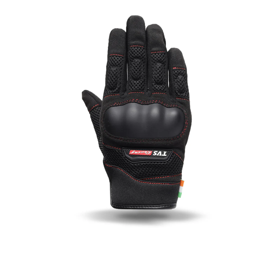 TVS Racing Rogue Riding Gloves | TPR Knuckle Guard | Touchscreen Fingertip | Airmesh Panels | Micro Suede Grip | 3mm Palm Padding | Velcro Strap | Motorcycle & Bike Riding Gloves - Image 4