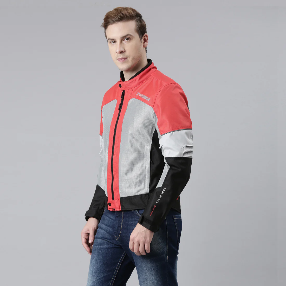 TVS Racing Street Striker Jacket Red/Black  Superior Protection & Style - Image 39