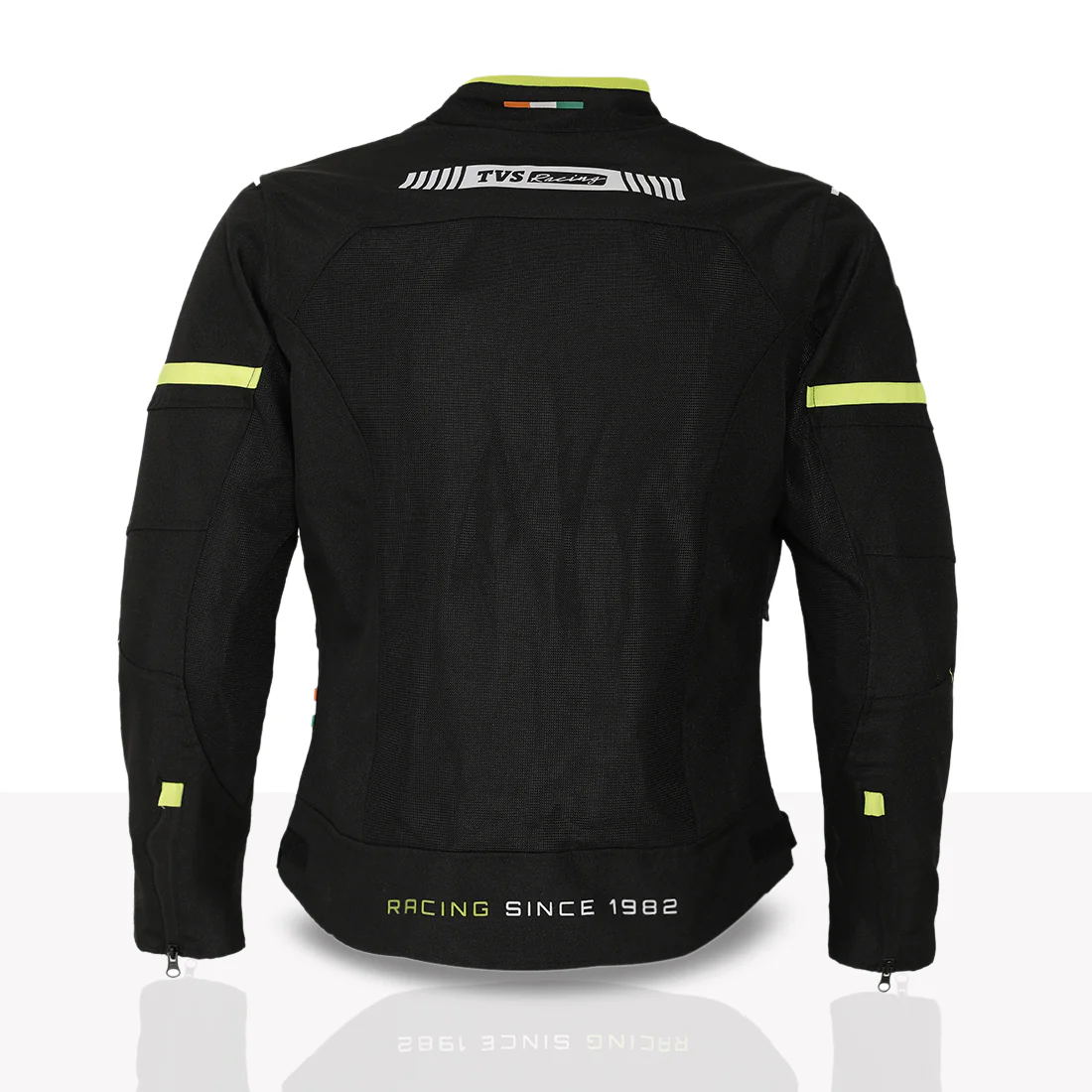 TVS Racing Tech-Core Road Jacket for Men | CE2 armour <5kN at Shoulders Elbows and Back | 600D Chassis | 310gsm Vent Mesh | High-Vis Reflective Tech| YKK zippers | Engineered for bikers - Image 6