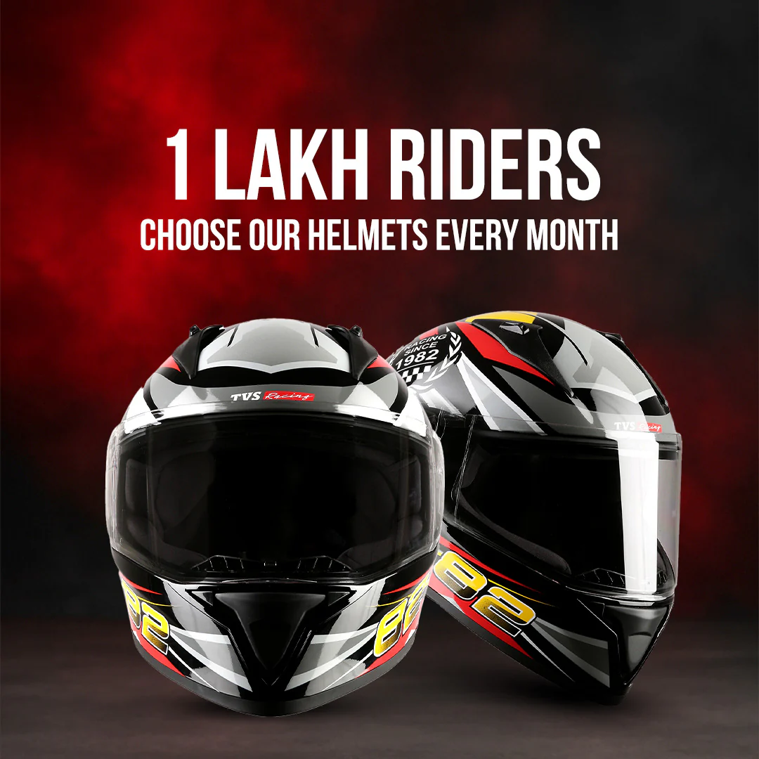TVS Racing Titan Series Full Face Helmet for Men | Premium Bike Helmets with ABS Shell, UV Paint | Quick Release System | Aerodynamic Design | DOT & ISI Certified - Image 38