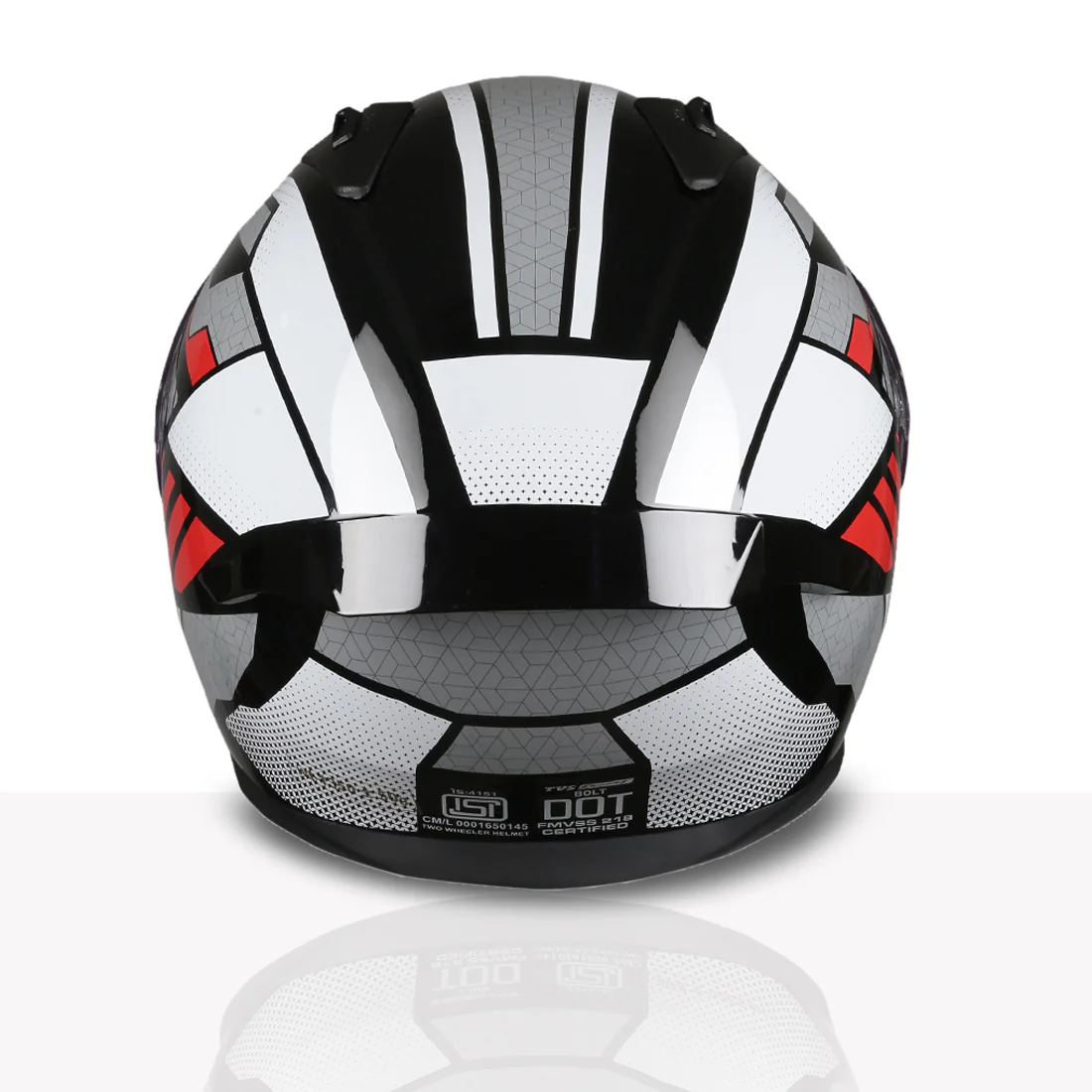 TVS Racing Titan Series Full Face Helmet for Men | Premium Bike Helmets with ABS Shell, UV Paint | Quick Release System | Aerodynamic Design | DOT & ISI Certified - Image 63