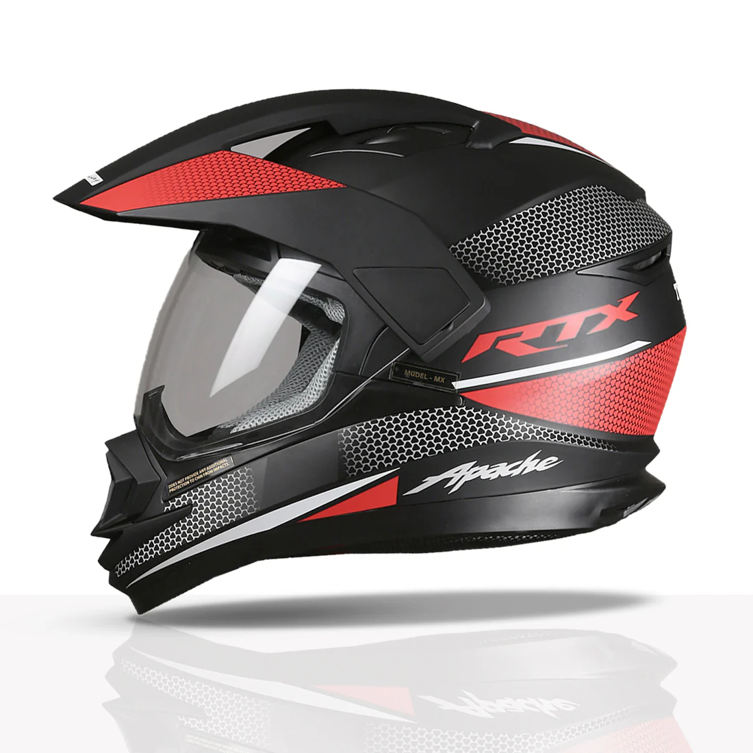 TVS Apache RTX Dual Sports Helmet - Image 4