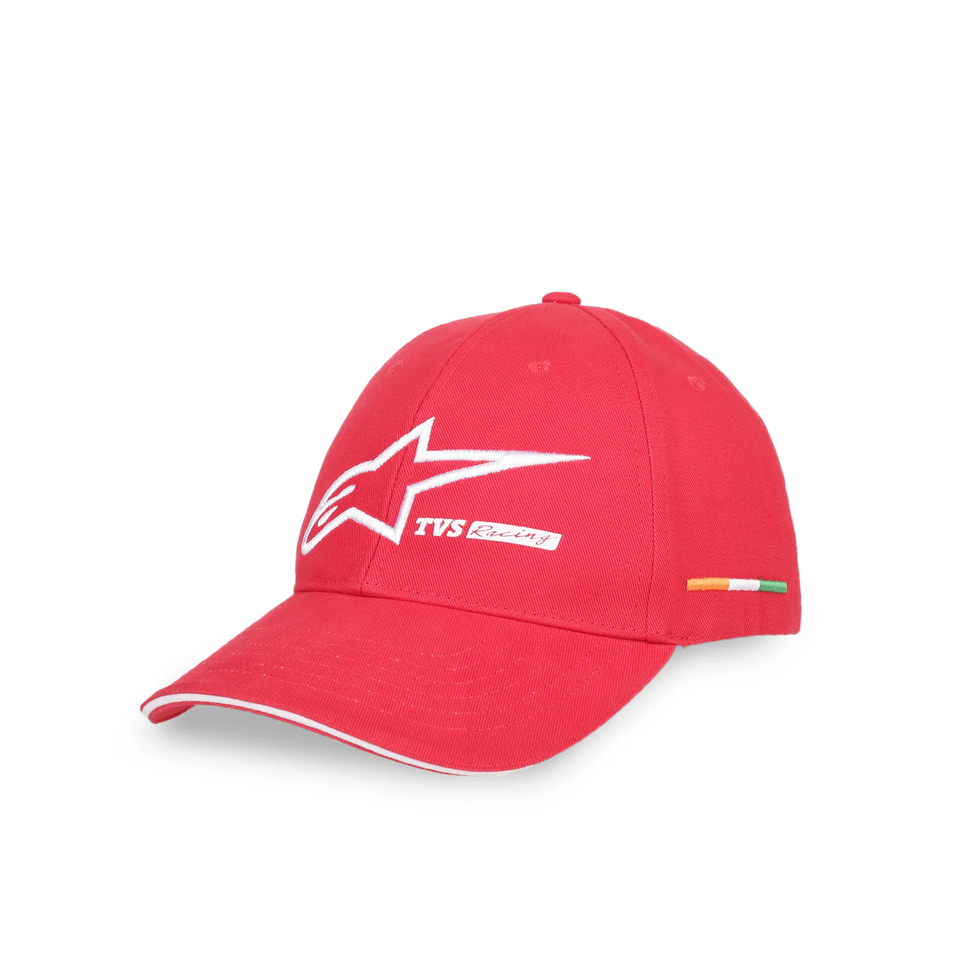 TVS Racing x Alpinestars Cap – 100% Cotton Twill, Breathable & Skin-Friendly Fabric, 6-Panel Design, Adjustable Metal Buckle Closure, Flexible Peak for Sunshade, and Embroidered Branding - Image 6