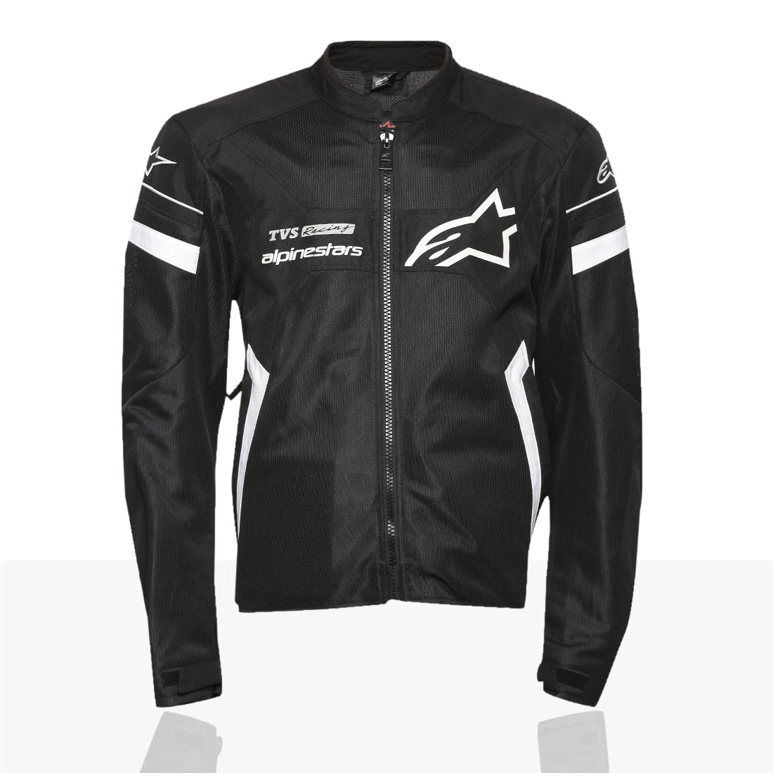 TVS Racing x Alpinestars Riding Jacket with CE Level 2 Nucleon Plasma Armor, 600D Abrasion Resistant Shell, Breathable Mesh Panels, Reflective Visibility, Pre Curved Sleeves Motorcycle Protective Gear - Image 7