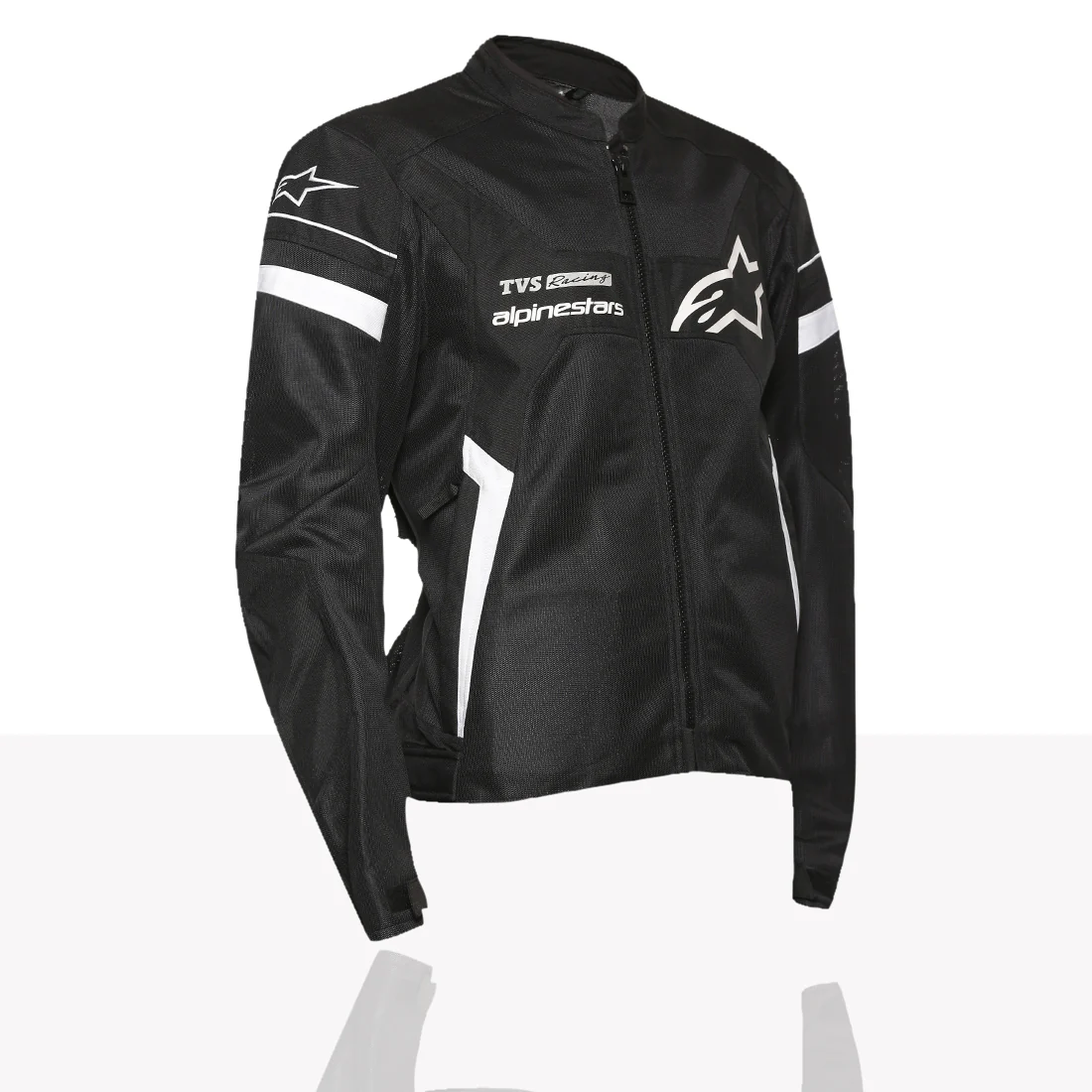 TVS Racing x Alpinestars Riding Jacket with CE Level 2 Nucleon Plasma Armor, 600D Abrasion Resistant Shell, Breathable Mesh Panels, Reflective Visibility, Pre Curved Sleeves Motorcycle Protective Gear - Image 9