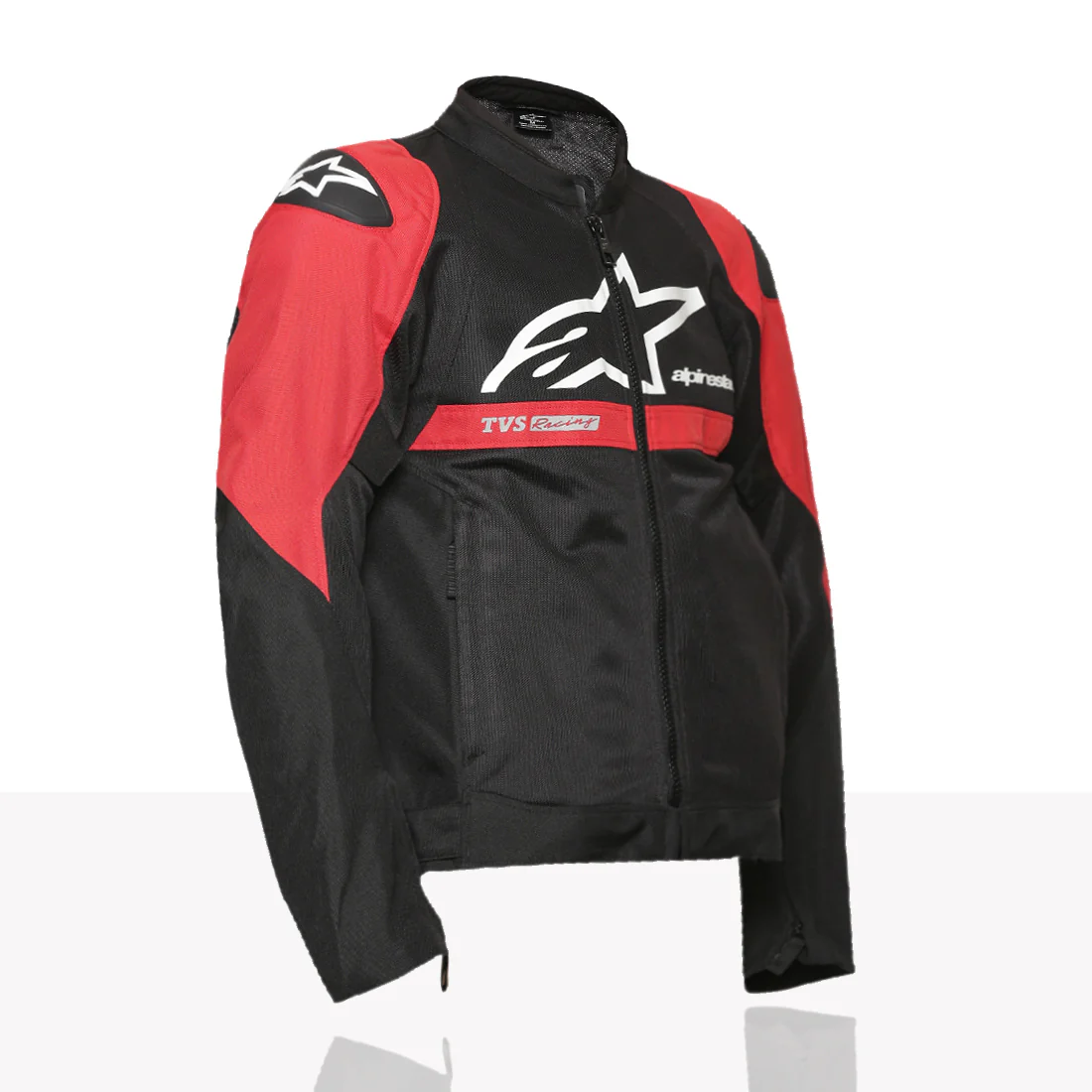 TVS Racing x Alpinestars Riding Jacket with CE Level 2 Nucleon Plasma Armor, 600D Abrasion Resistant Shell, Breathable Mesh Panels, Reflective Visibility, Pre Curved Sleeves Motorcycle Protective Gear - Image 3