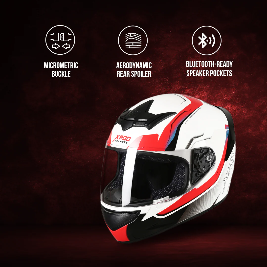 TVS XPOD Helmet - Stylish Full Face Protection - Image 16