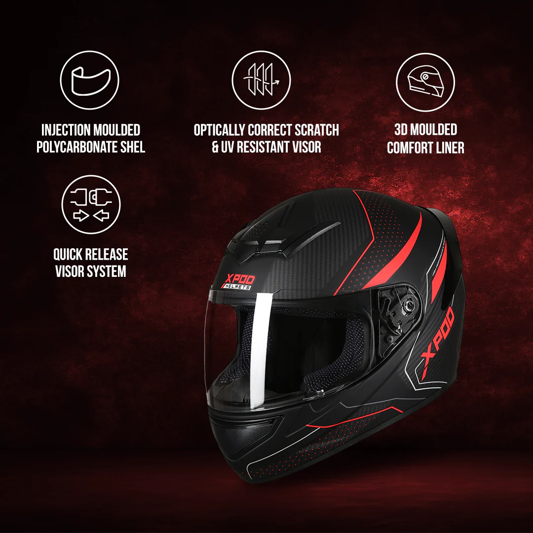 TVS XPOD Helmet - Stylish Full Face Protection - Image 39