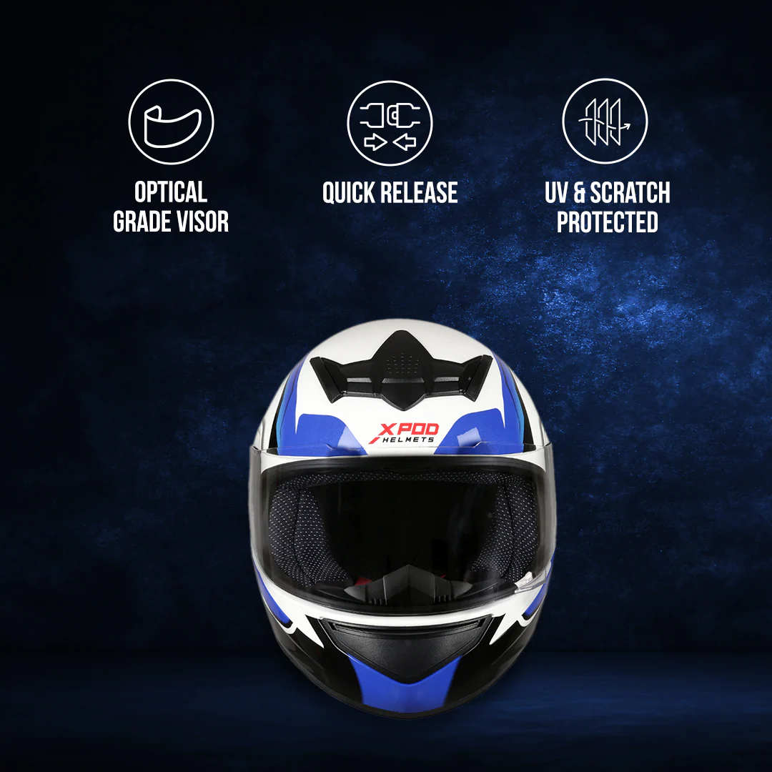 TVS XPOD Helmet - Stylish Full Face Protection - Image 9