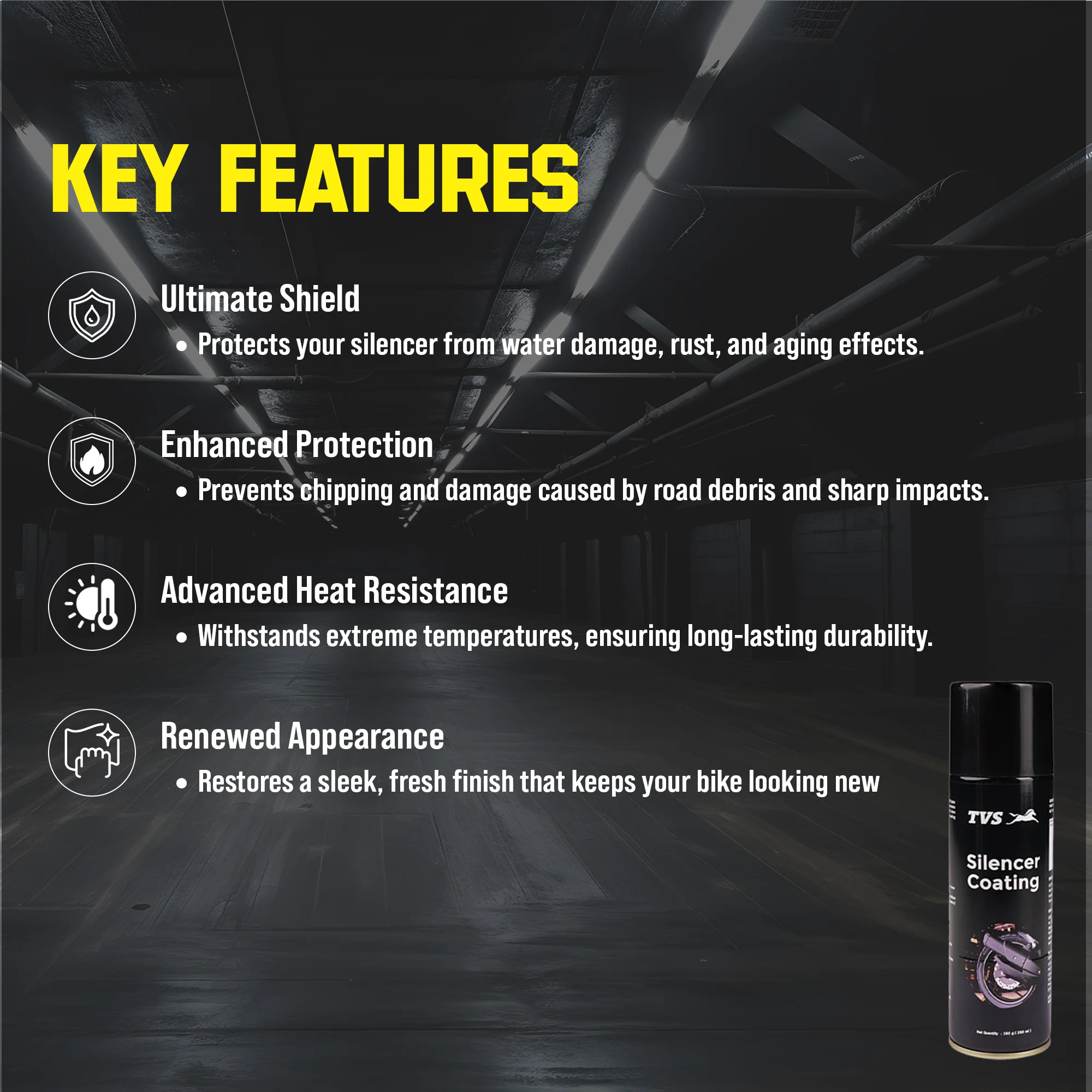TVS Silencer Coating 250 ml. - Ultimate Protection and Heat Shield - Image 5