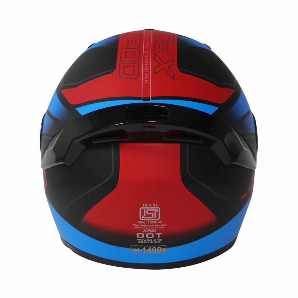 TVS XPOD Helmet Dual Color Tone with Full Face Protection - Image 6