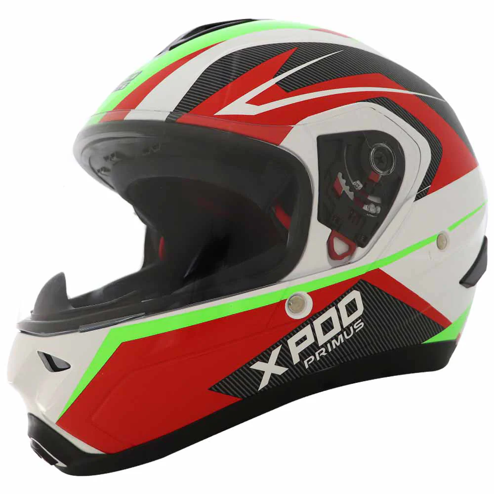 TVS XPOD Primus Helmet Single Visor White - Secure Ride Gear - Image 4