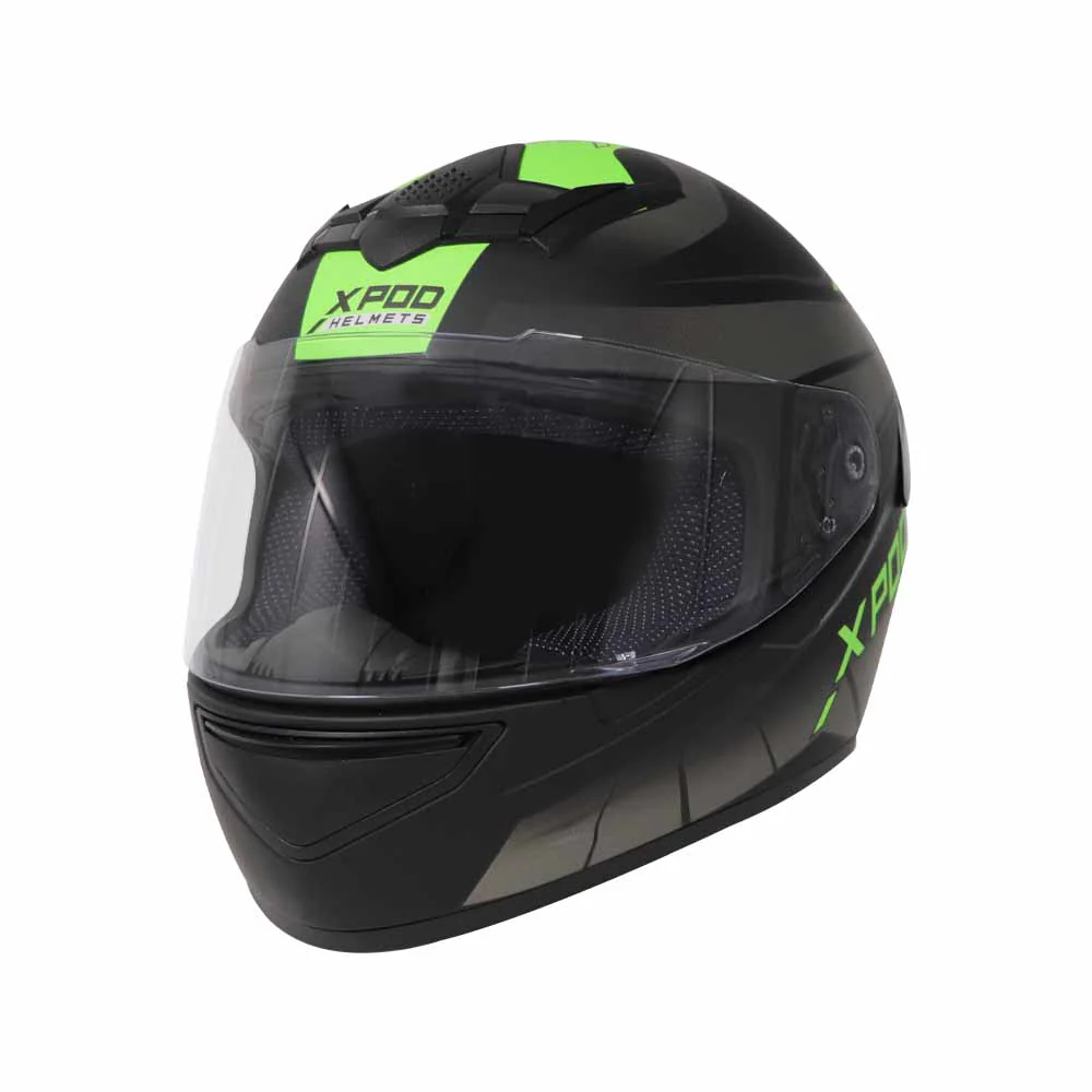 TVS XPOD Aerodynamic Helmet for Men- ISI & DOT Certified, Ultrawide Visor, Quick Release Strap – Premium Bike Helmet with Enhanced Air Circulation (Neon Green Dual Tone) - Image 5