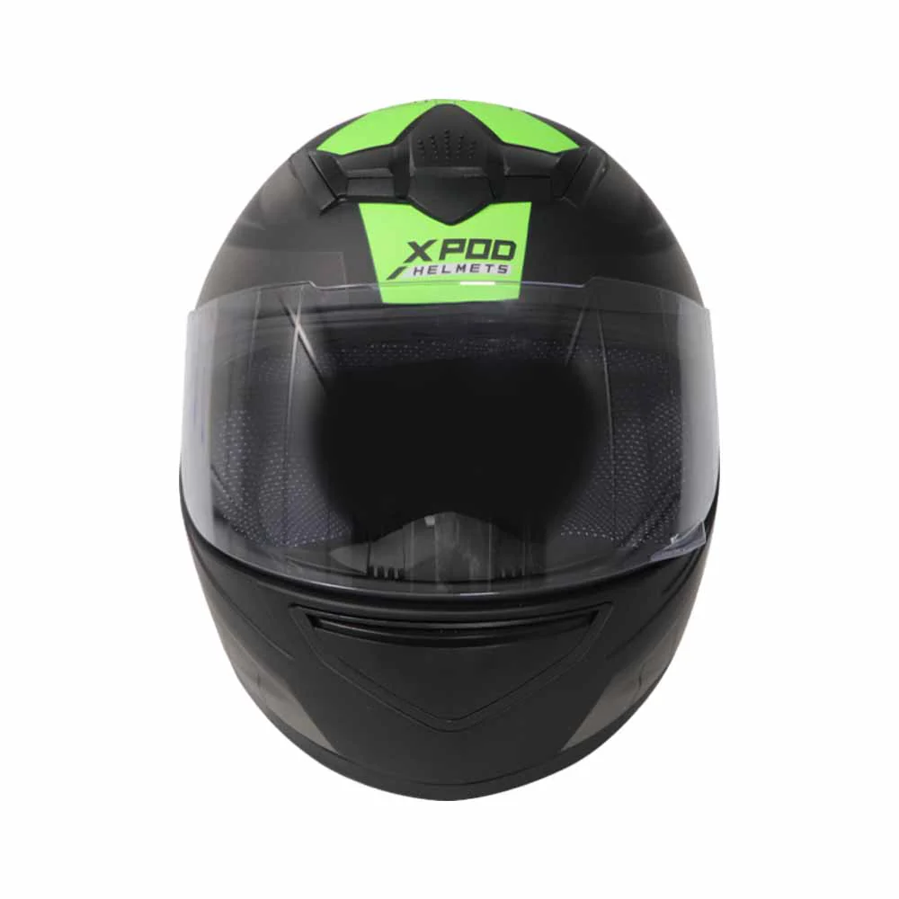 TVS XPOD Aerodynamic Helmet for Men- ISI & DOT Certified, Ultrawide Visor, Quick Release Strap – Premium Bike Helmet with Enhanced Air Circulation (Neon Green Dual Tone) - Image 6