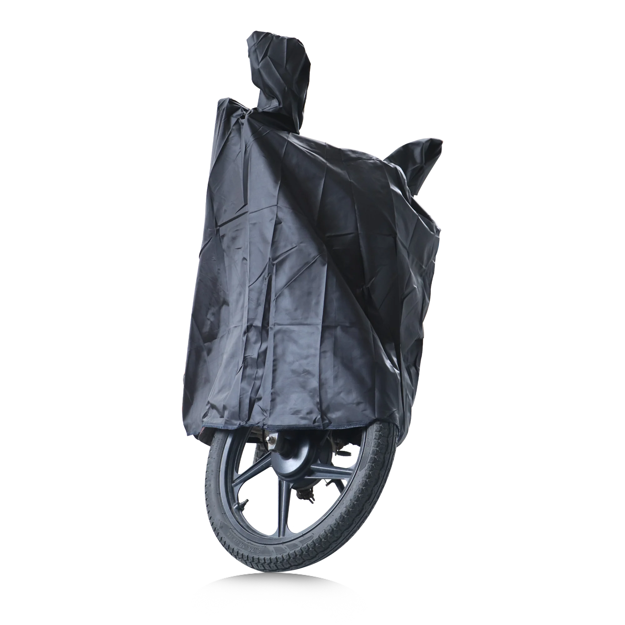 TVS Black Vehicle Cover Without Elastic  Sleek Protection - Image 6