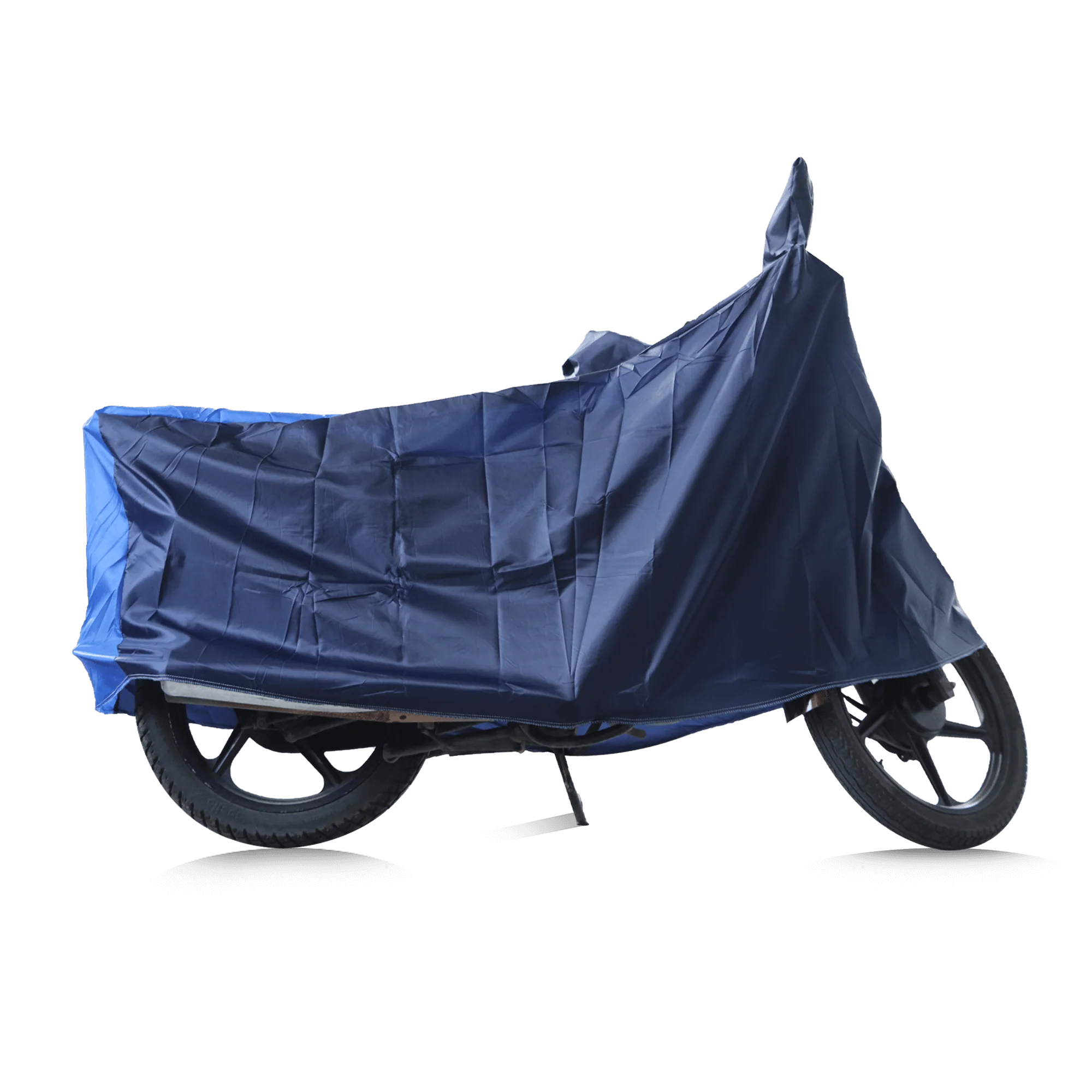 TVS Vehicle Cover, Color: Navy Blue with Royal Blue - SC - Image 3