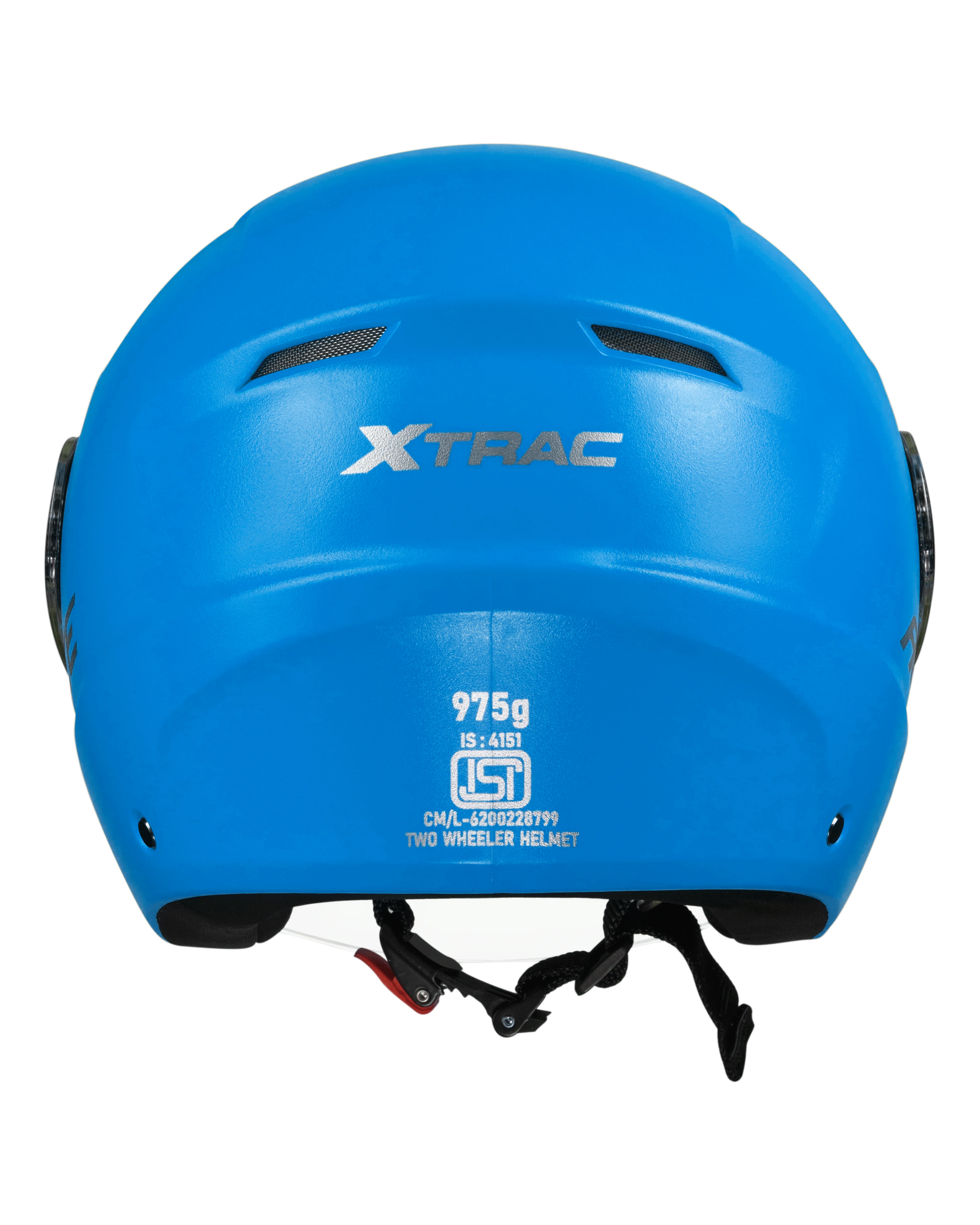 Xtrac Ace Open Face Helmet – ISI Certified Half Face Bike Helmet with ABS Shell, Clear Visor & Comfortable Padding - Image 11