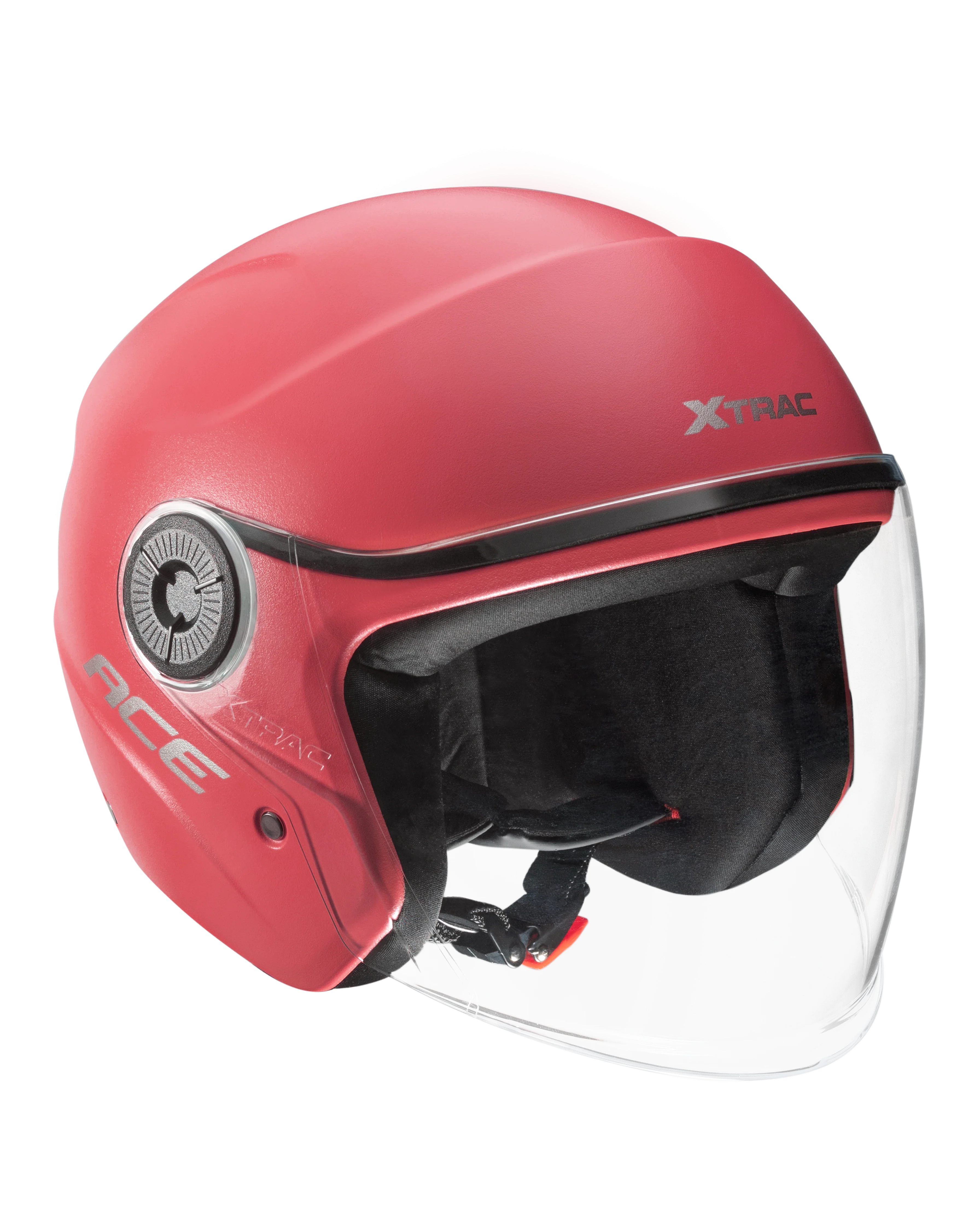 Xtrac Ace Open Face Helmet – ISI Certified Half Face Bike Helmet with ABS Shell, Clear Visor & Comfortable Padding - Image 25