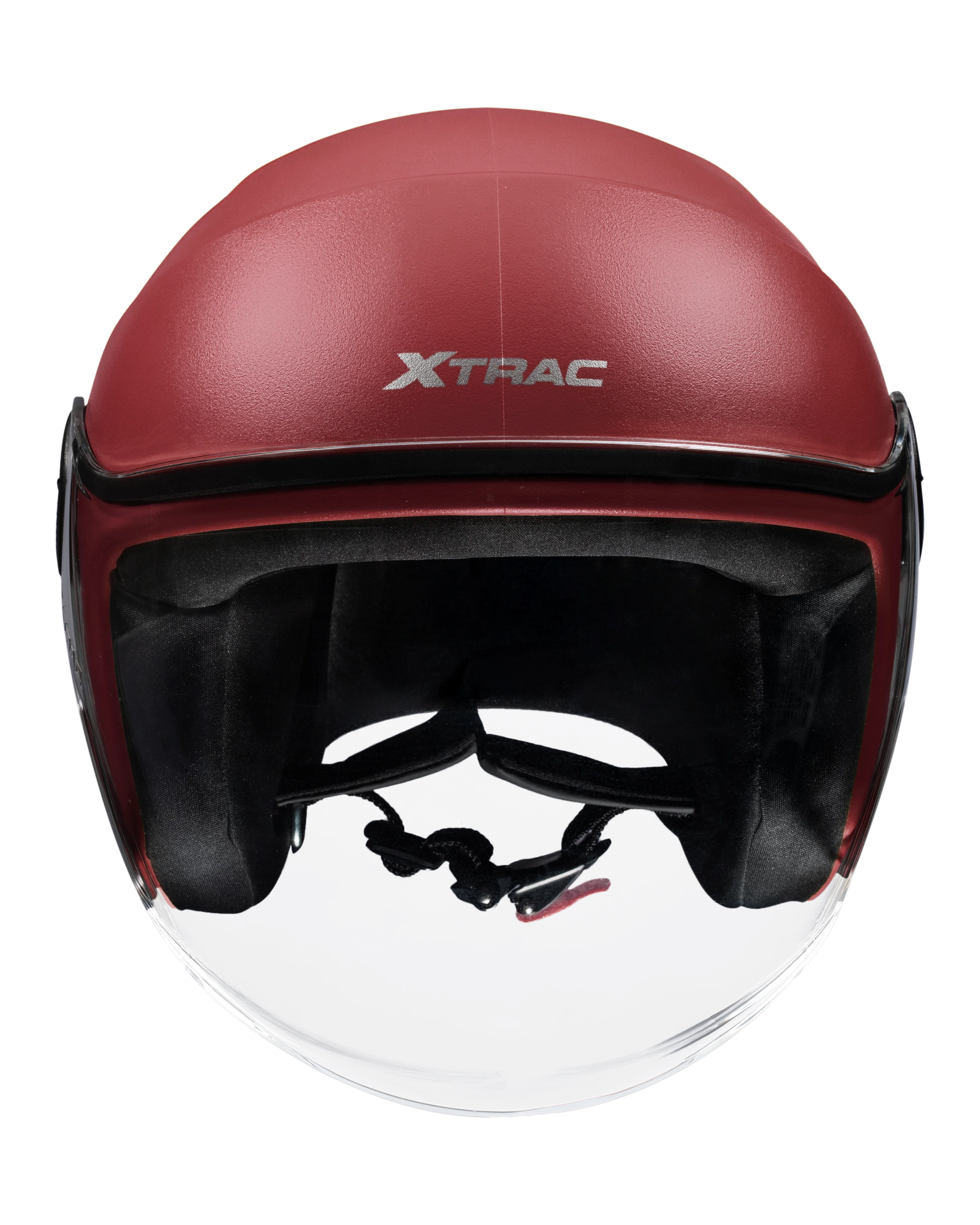 Xtrac Ace Open Face Helmet – ISI Certified Half Face Bike Helmet with ABS Shell, Clear Visor & Comfortable Padding - Image 42
