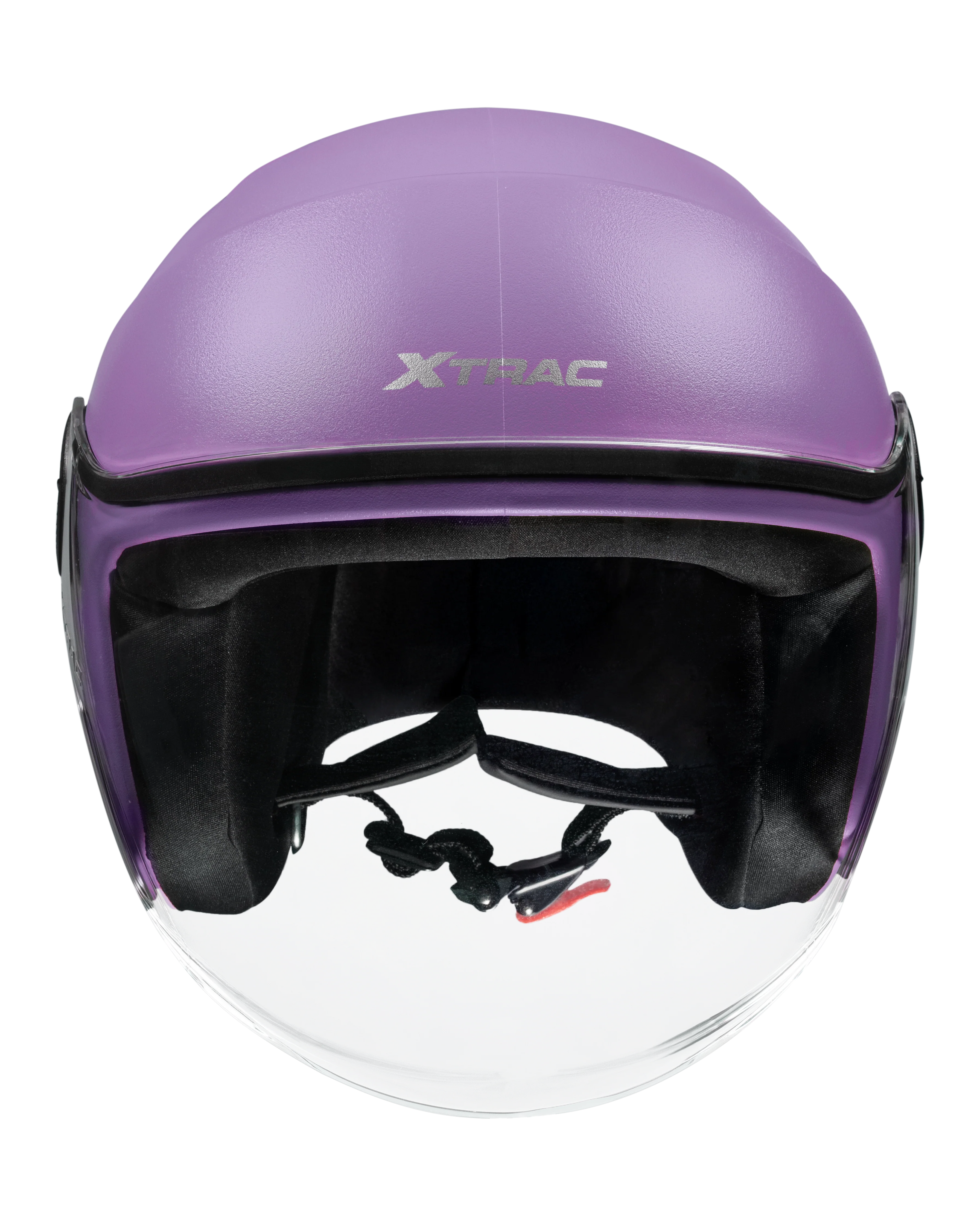 Xtrac Ace Open Face Helmet – ISI Certified Half Face Bike Helmet with ABS Shell, Clear Visor & Comfortable Padding - Image 48