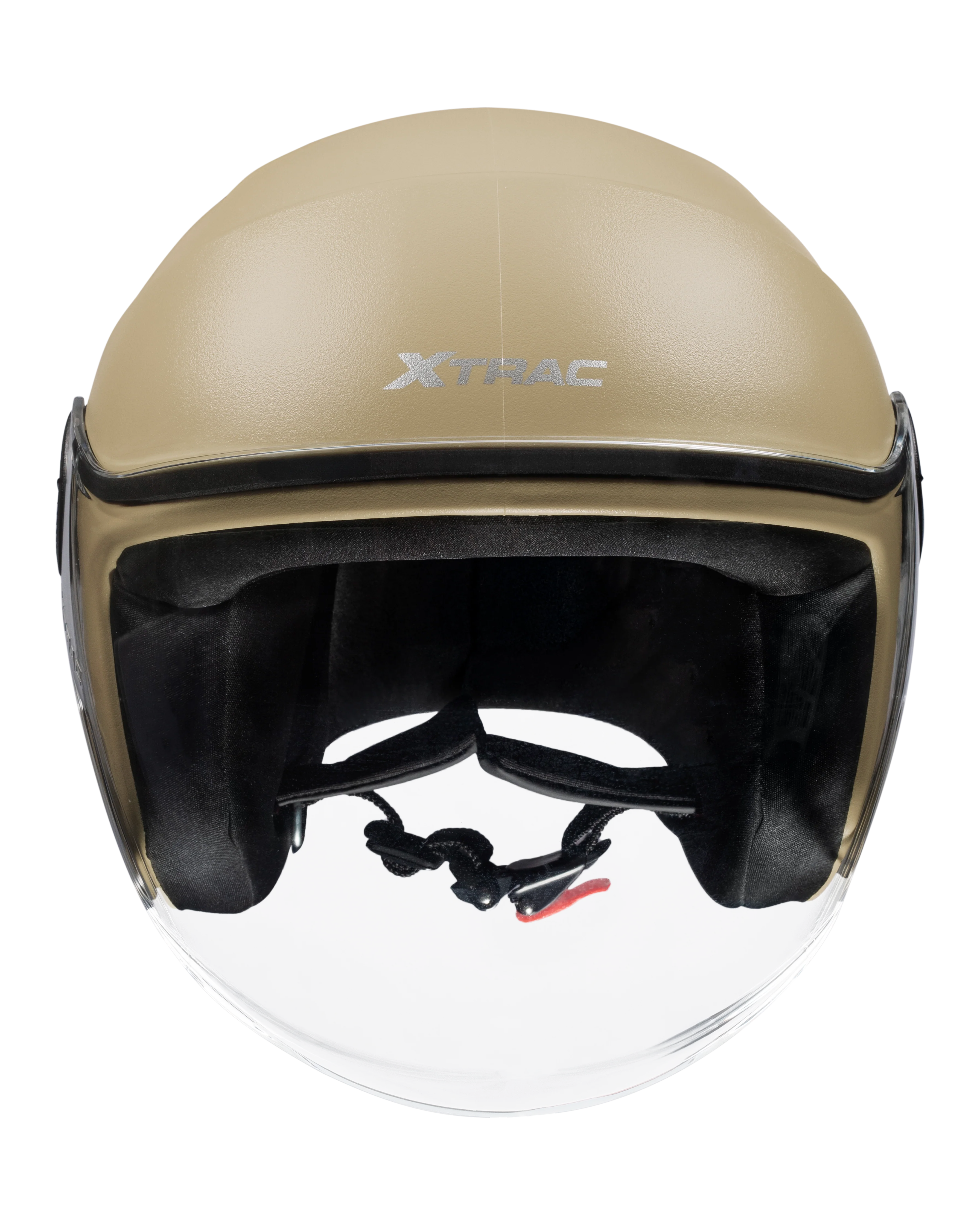 Xtrac Ace Open Face Helmet – ISI Certified Half Face Bike Helmet with ABS Shell, Clear Visor & Comfortable Padding - Image 54