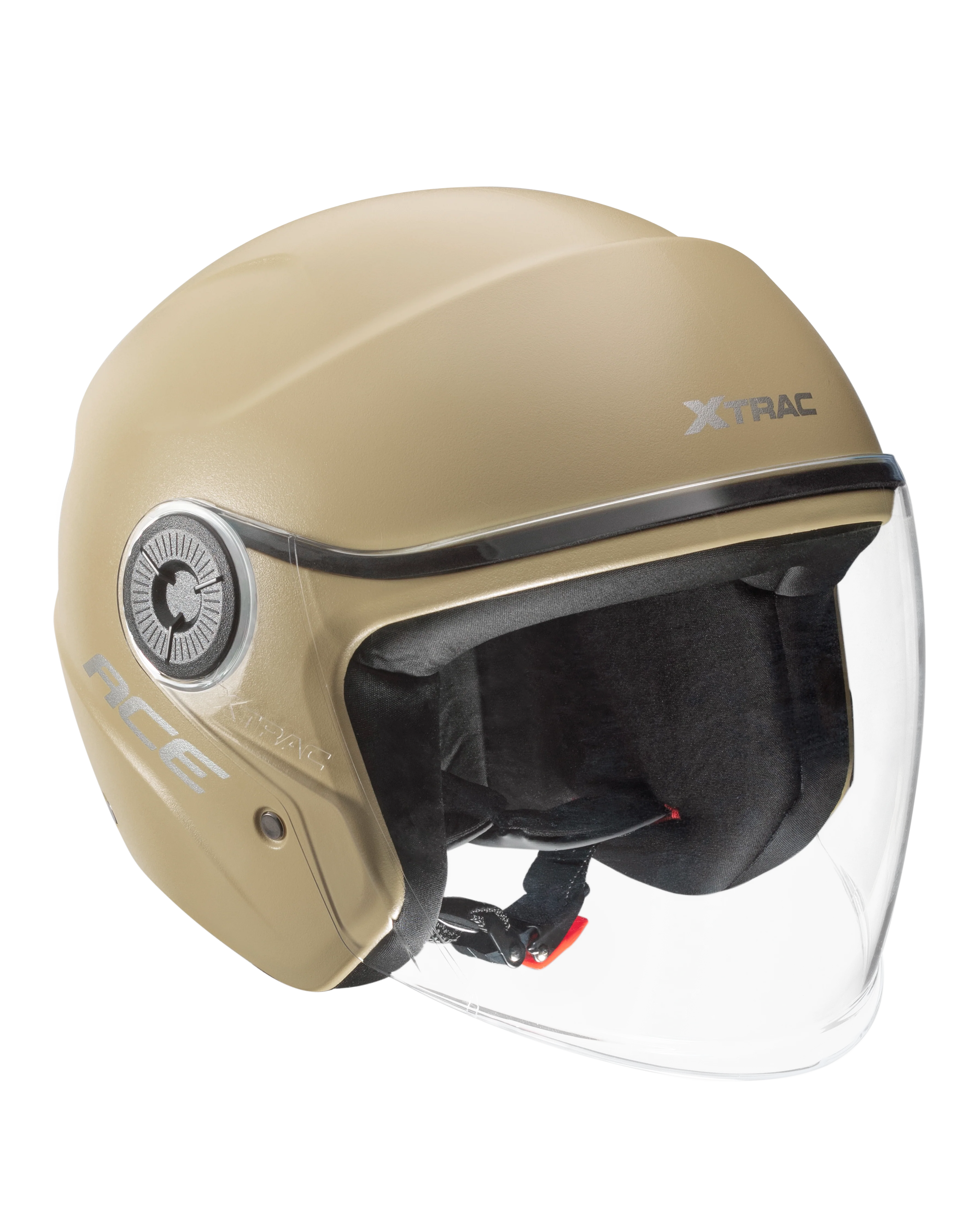 Xtrac Ace Open Face Helmet – ISI Certified Half Face Bike Helmet with ABS Shell, Clear Visor & Comfortable Padding - Image 56