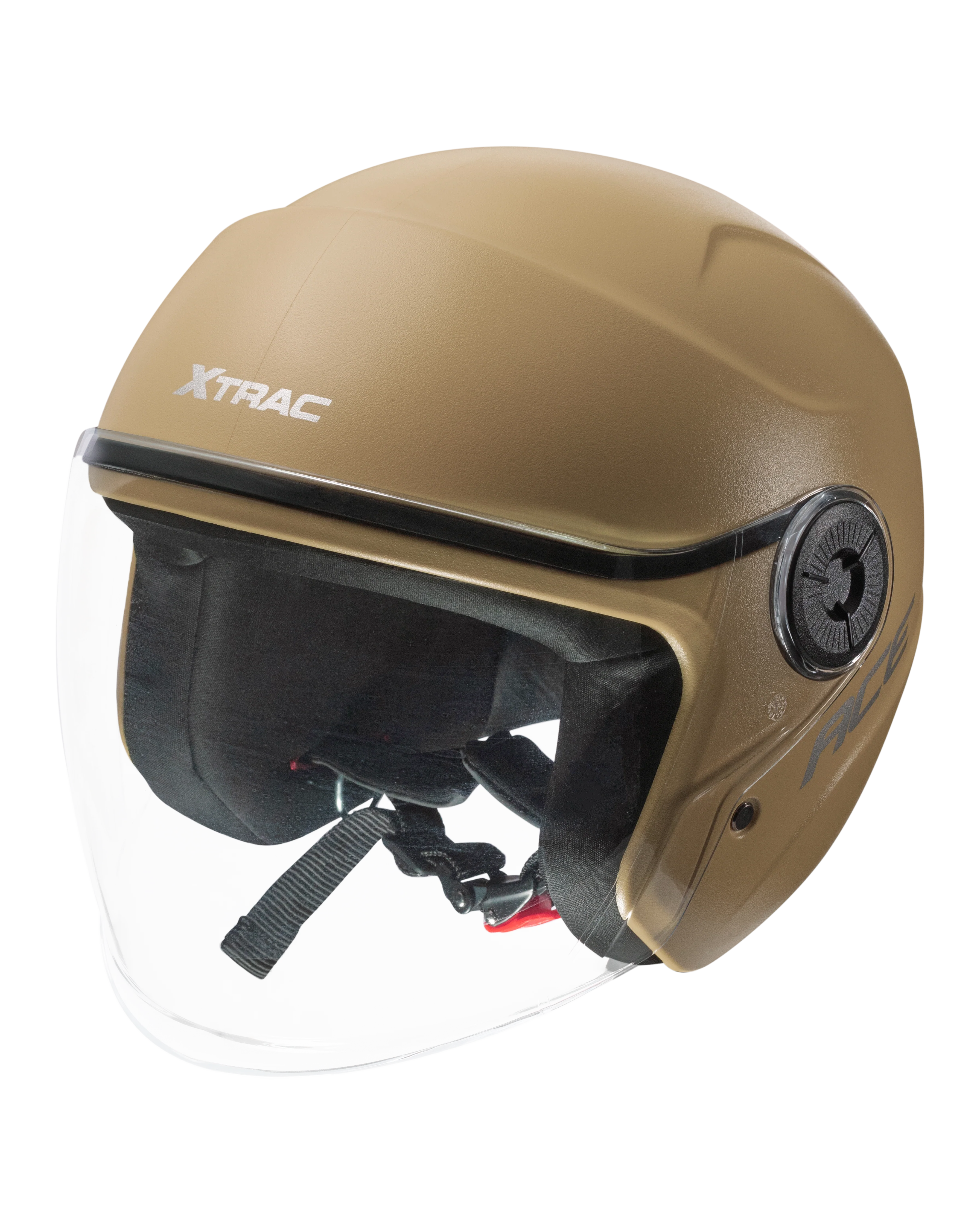 Xtrac Ace Open Face Helmet – ISI Certified Half Face Bike Helmet with ABS Shell, Clear Visor & Comfortable Padding - Image 64