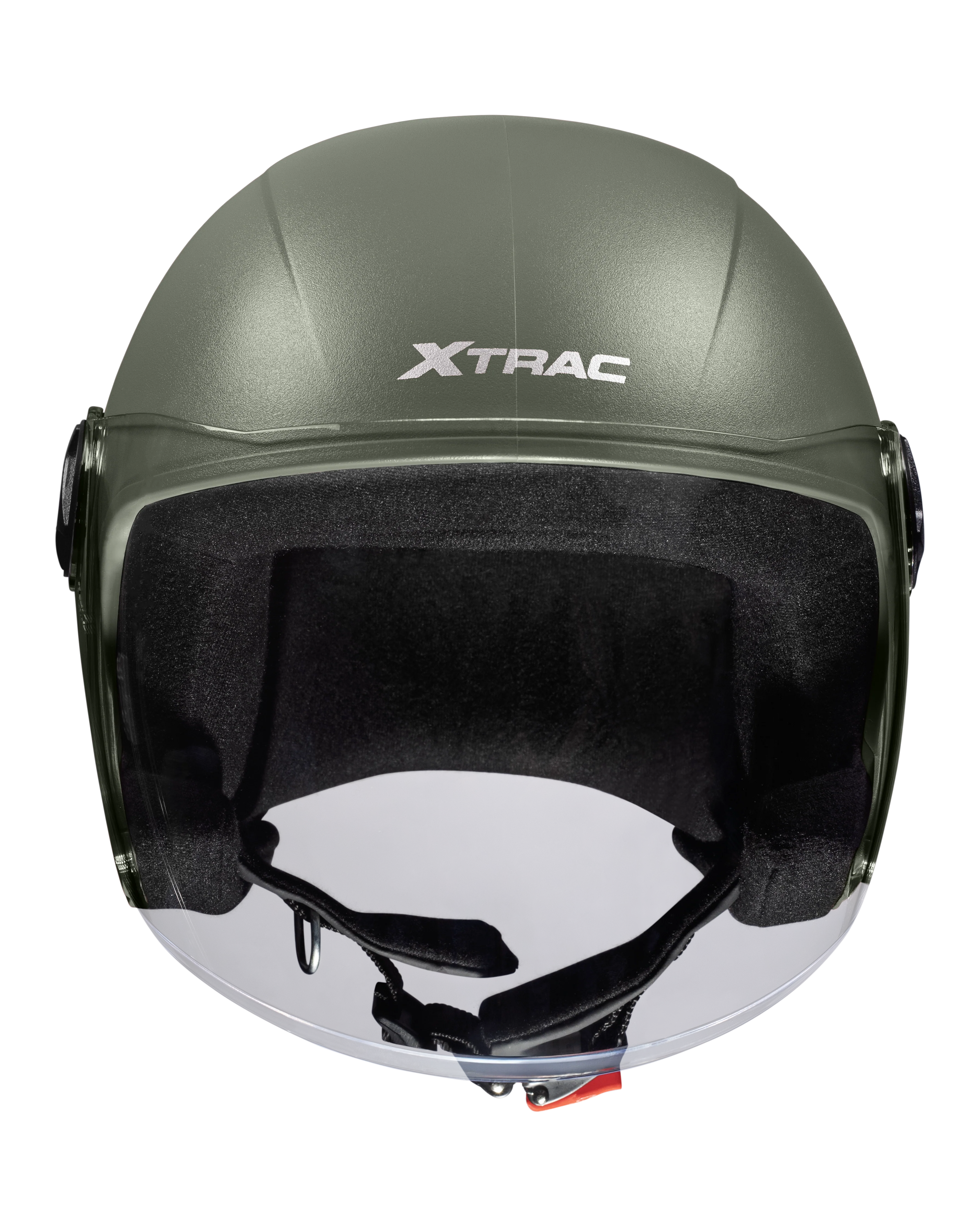 Xtrac Fit ISI Certified Half Face Bike Helmet with Clear Visor | Lightweight Open Face Helmet for Men & Women - Image 19