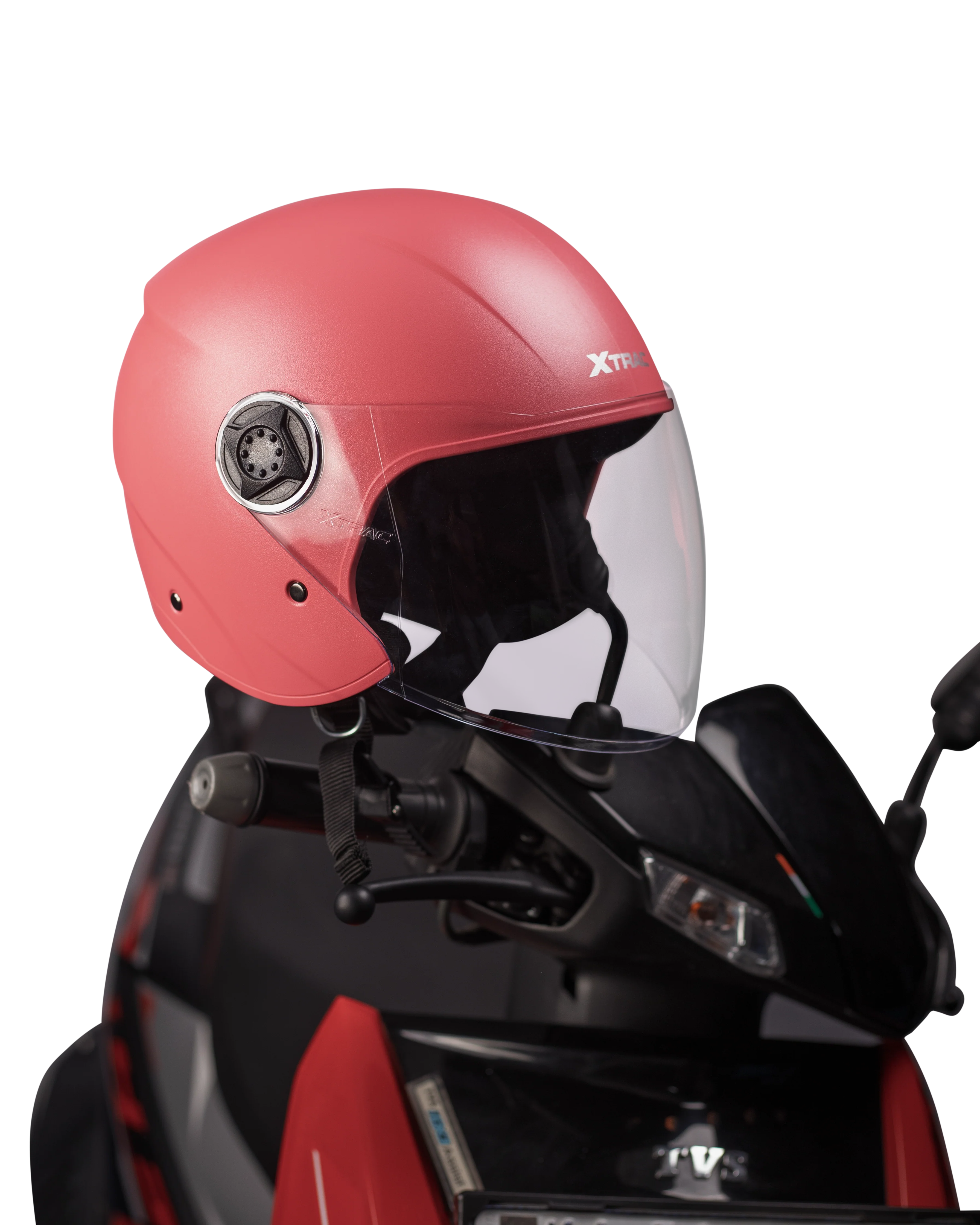 Xtrac Fit ISI Certified Half Face Bike Helmet with Clear Visor | Lightweight Open Face Helmet for Men & Women - Image 31