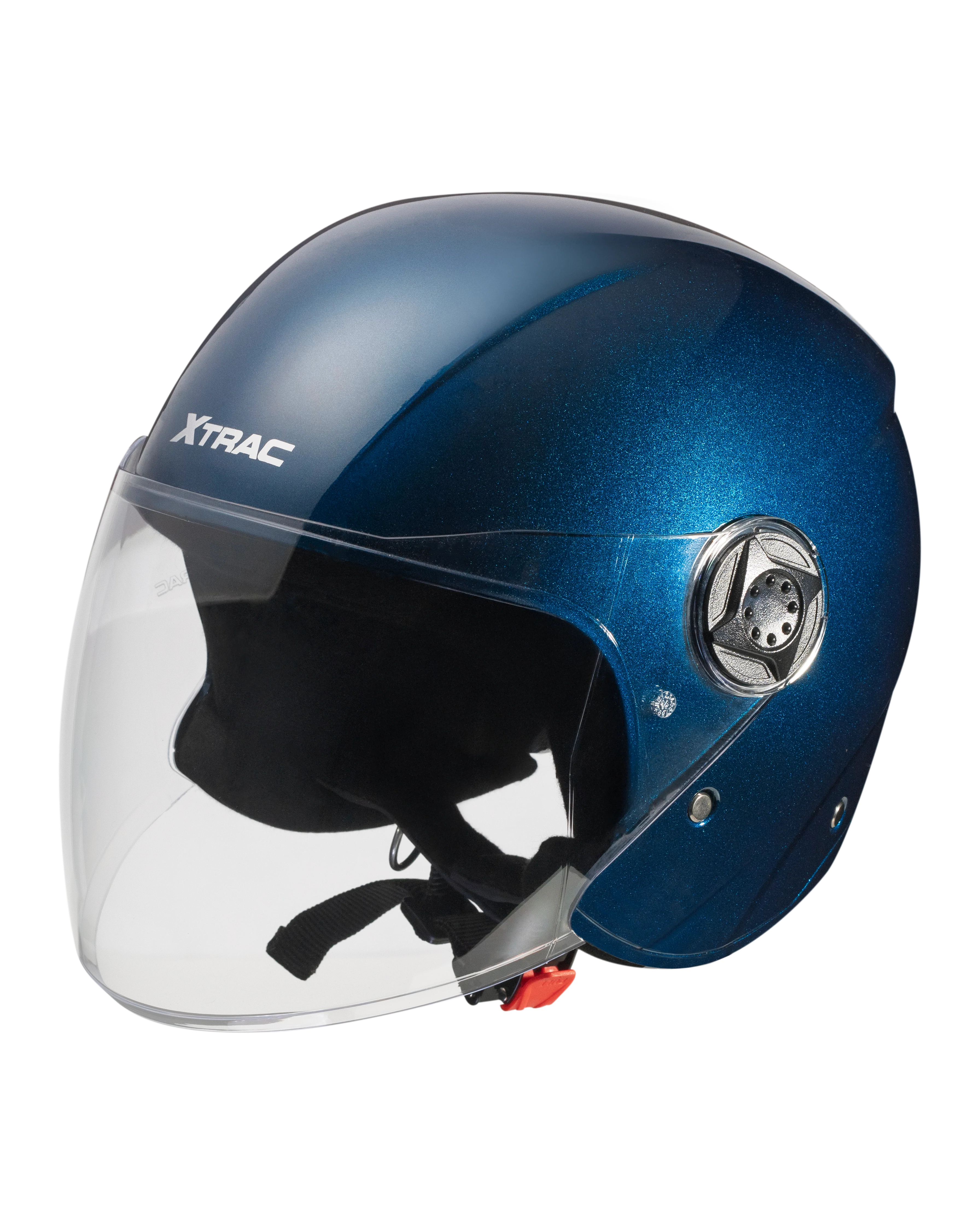 Xtrac Fit ISI Certified Half Face Bike Helmet with Clear Visor | Lightweight Open Face Helmet for Men & Women - Image 68